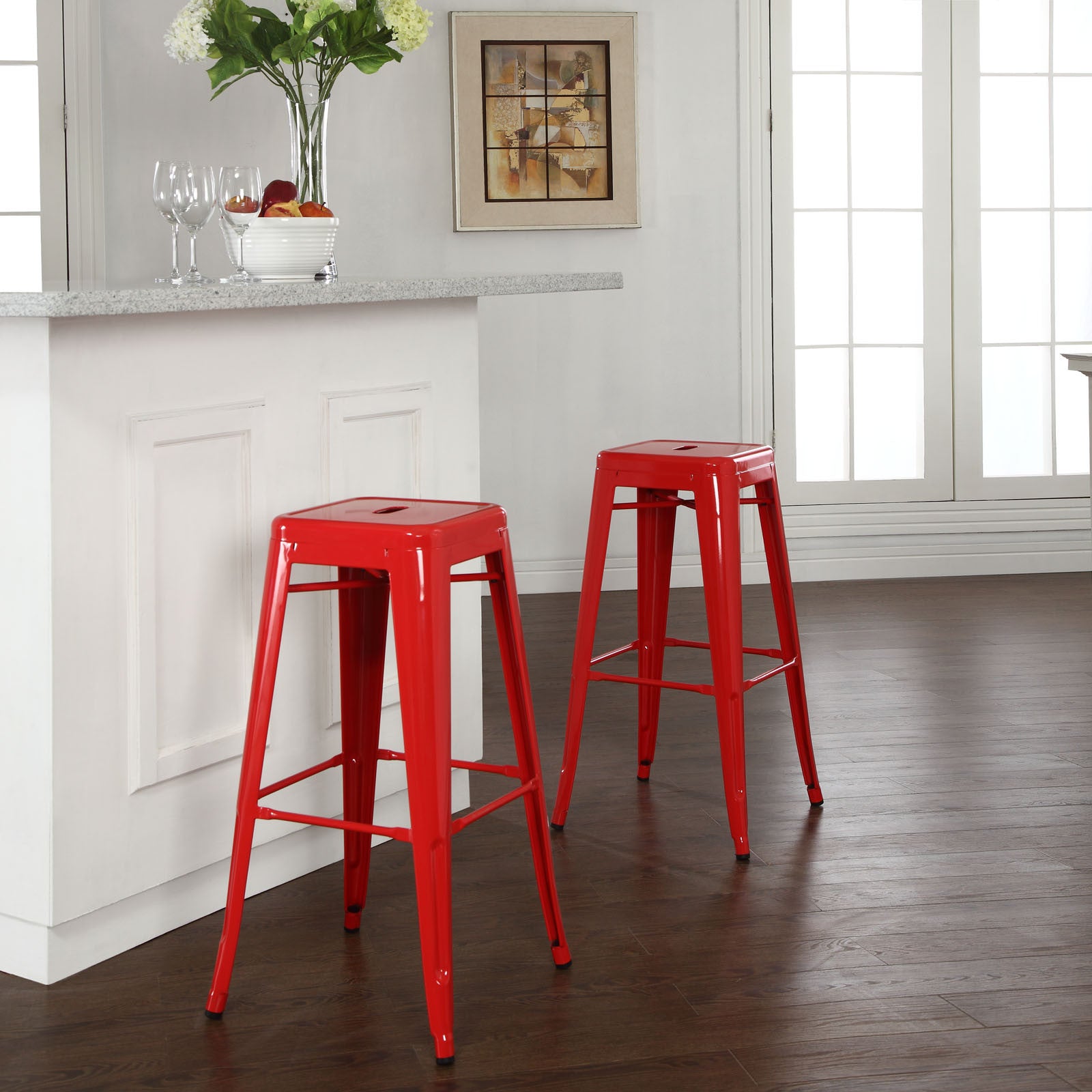 Panora Bar Stool Red