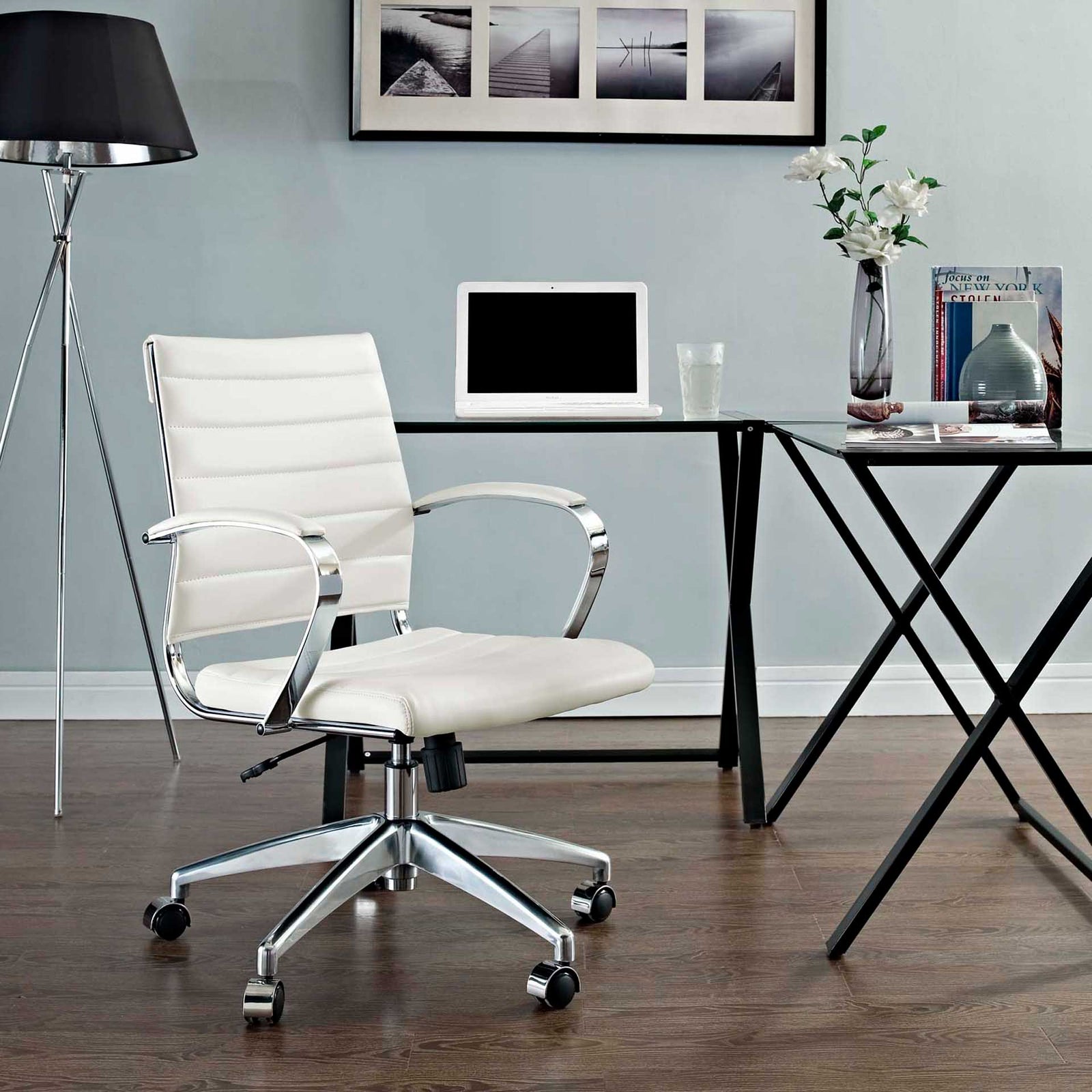 Jaxon Mid Back Office Chair White