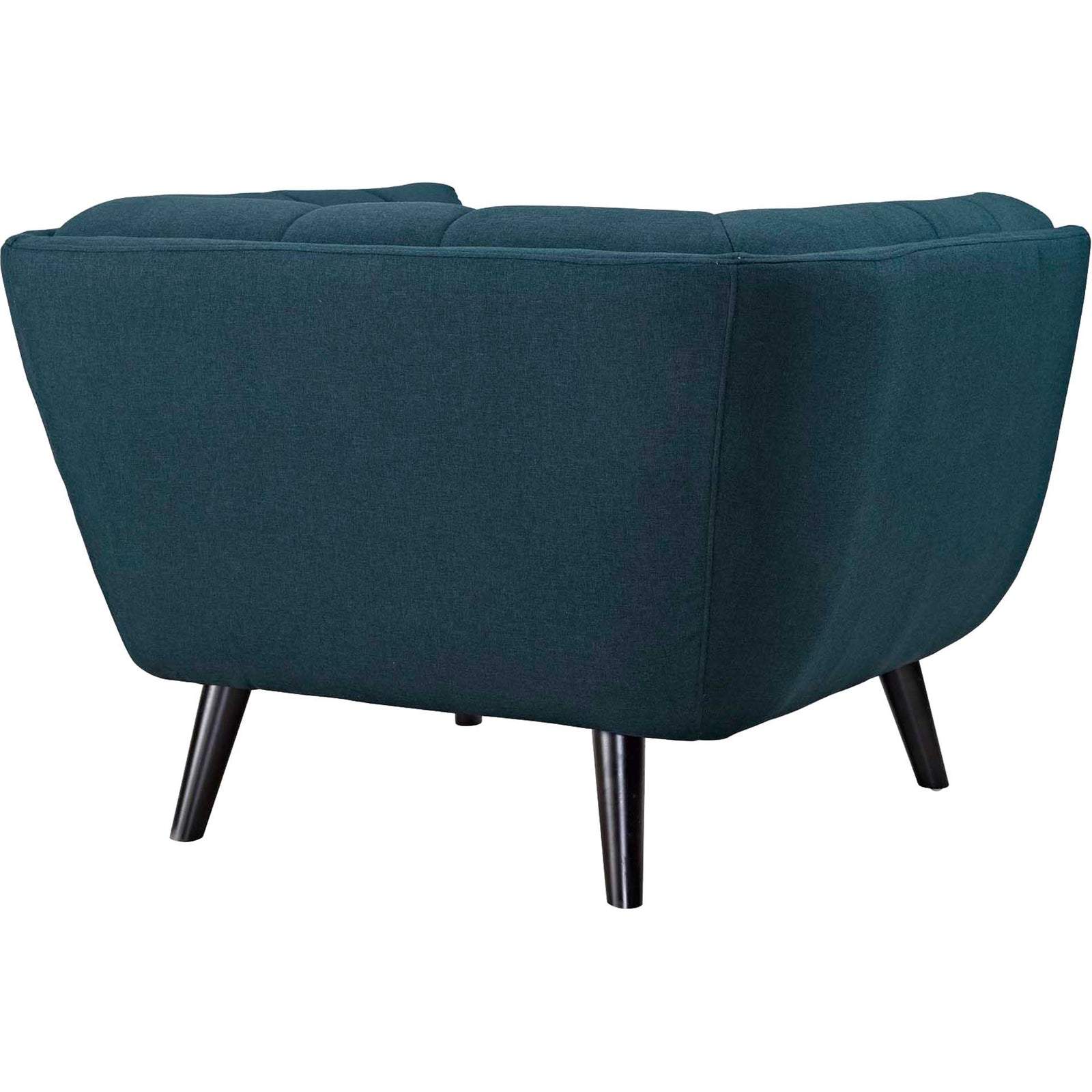 Banister Upholstered Fabric Armchair Blue