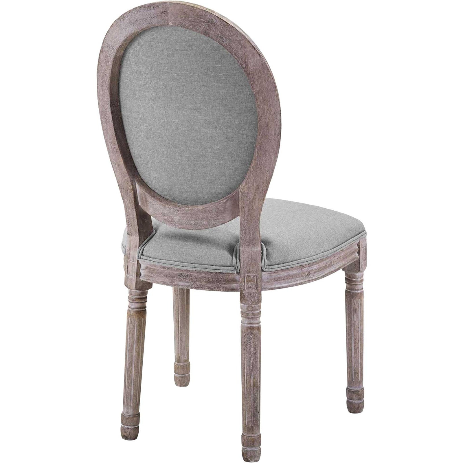 Eagle Upholstered Fabric Dining Side Chair Light Gray