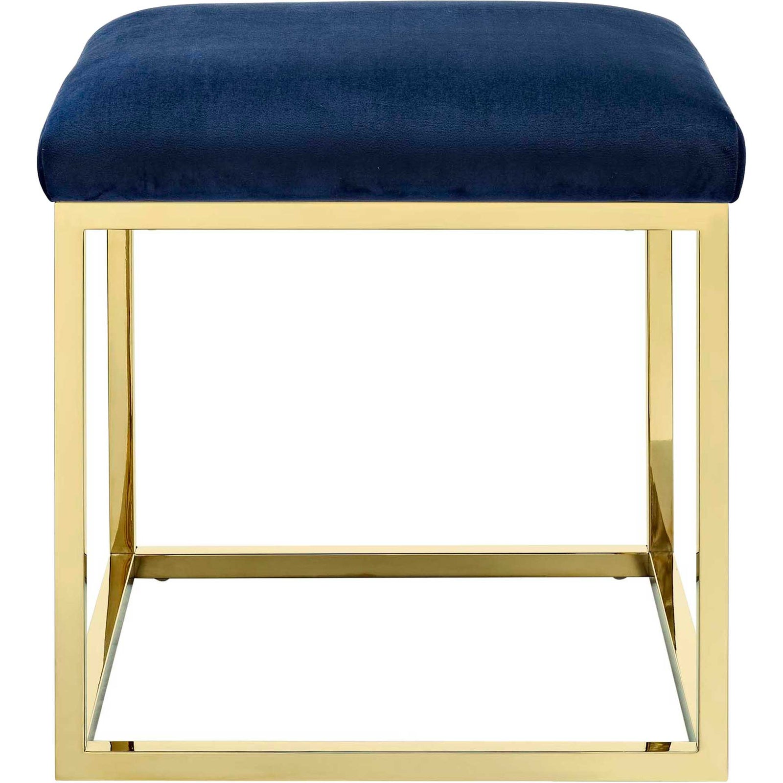 Alden Ottoman Gold/Navy