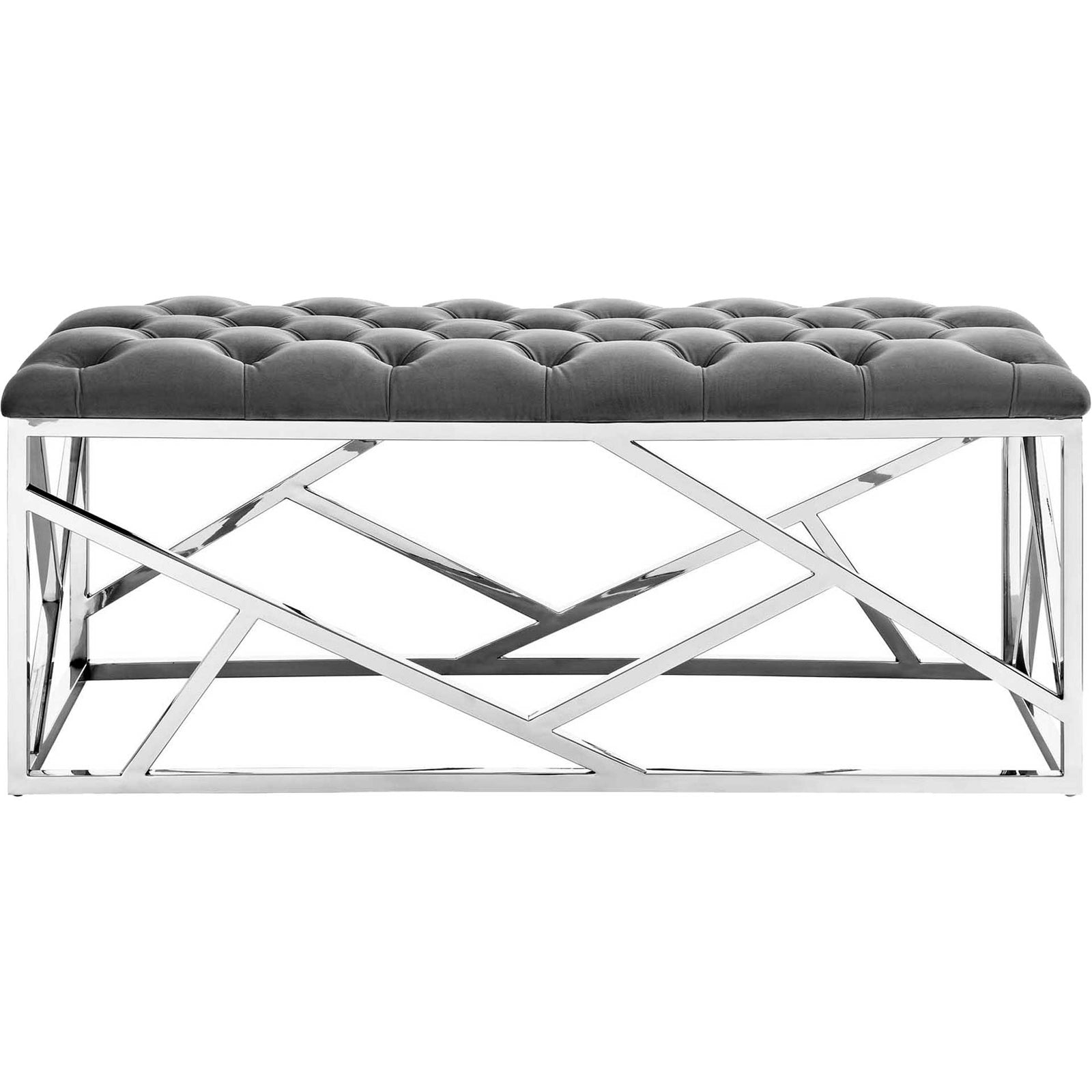 Ismael Bench Silver/Gray