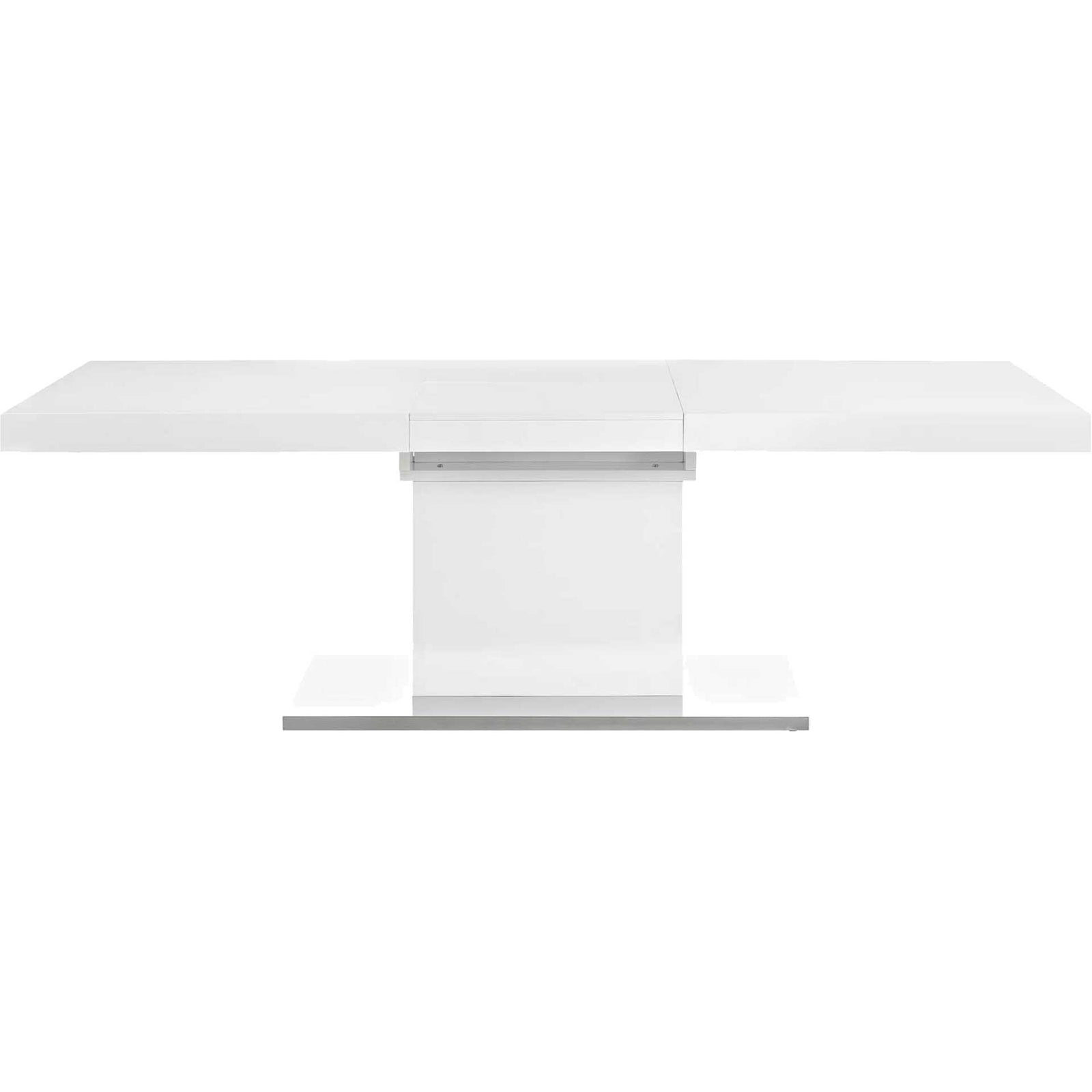 Valentino Expandable Dining Table White/Silver