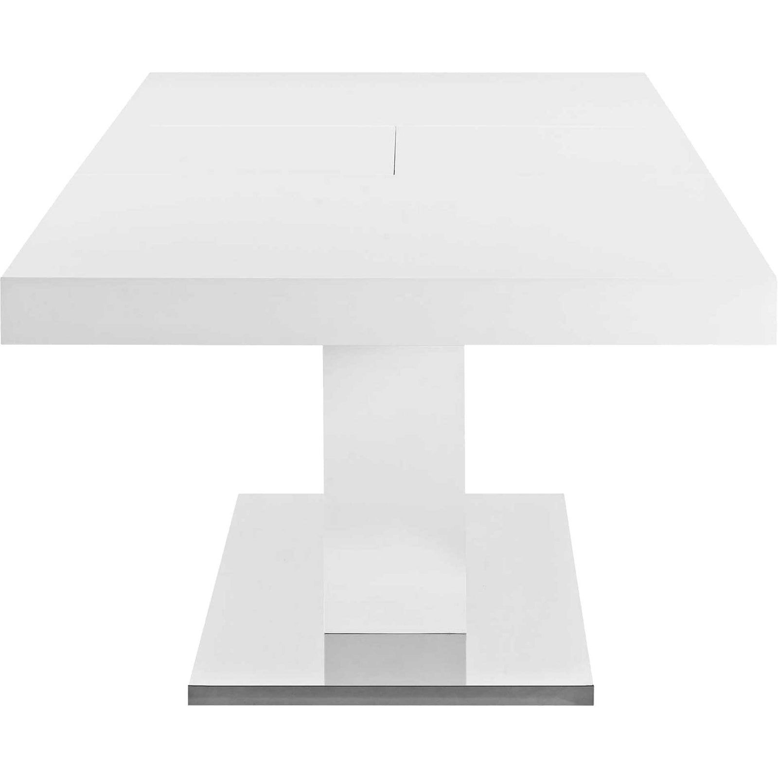 Valentino Expandable Dining Table White/Silver
