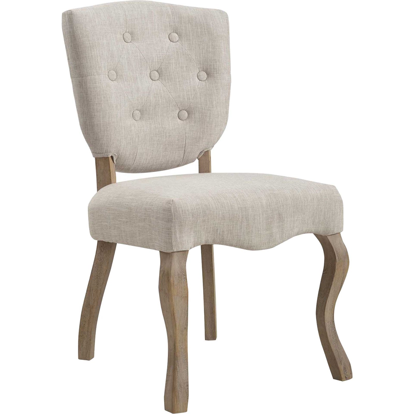 Angie Upholstered Dining Side Chair Beige