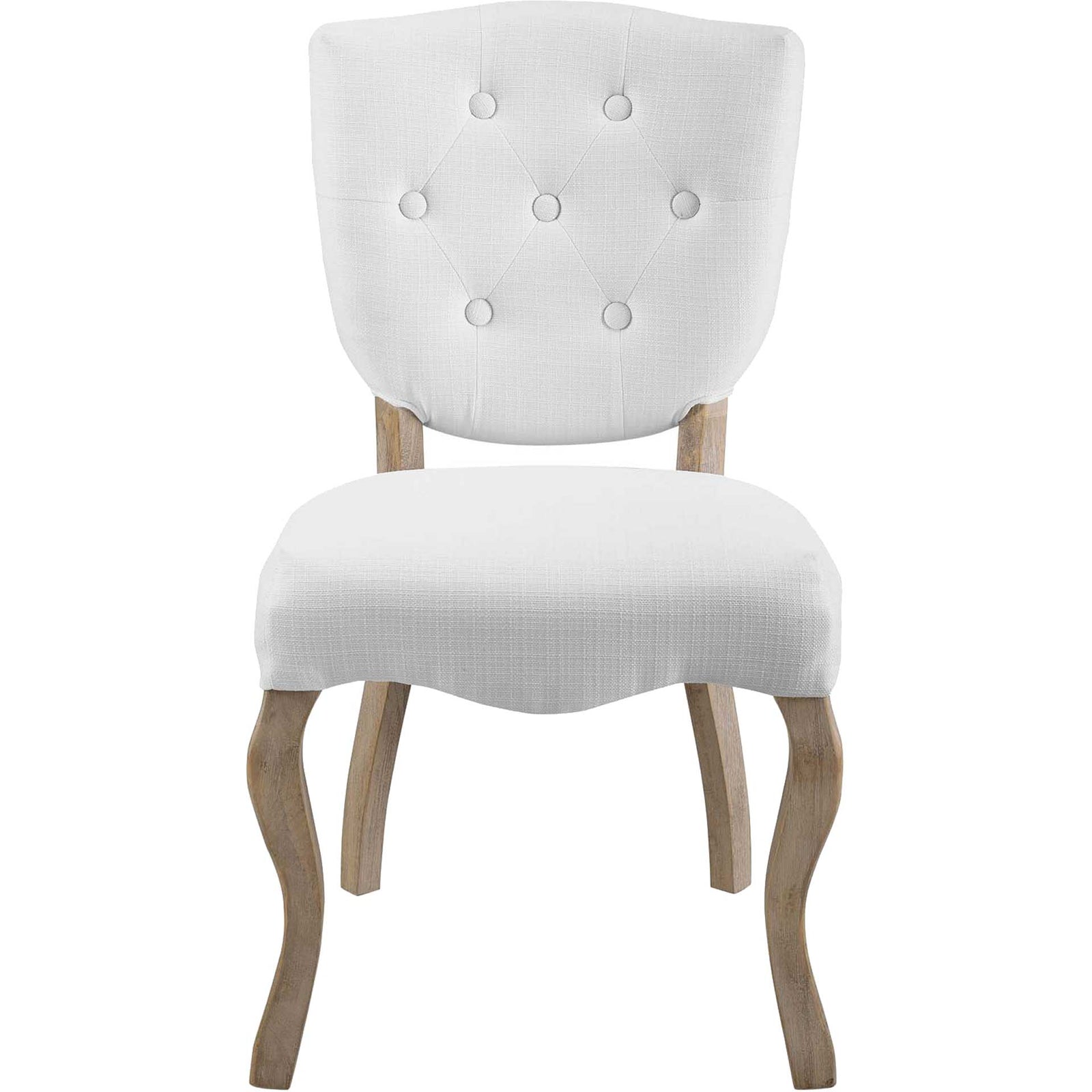 Angie Upholstered Dining Side Chair White
