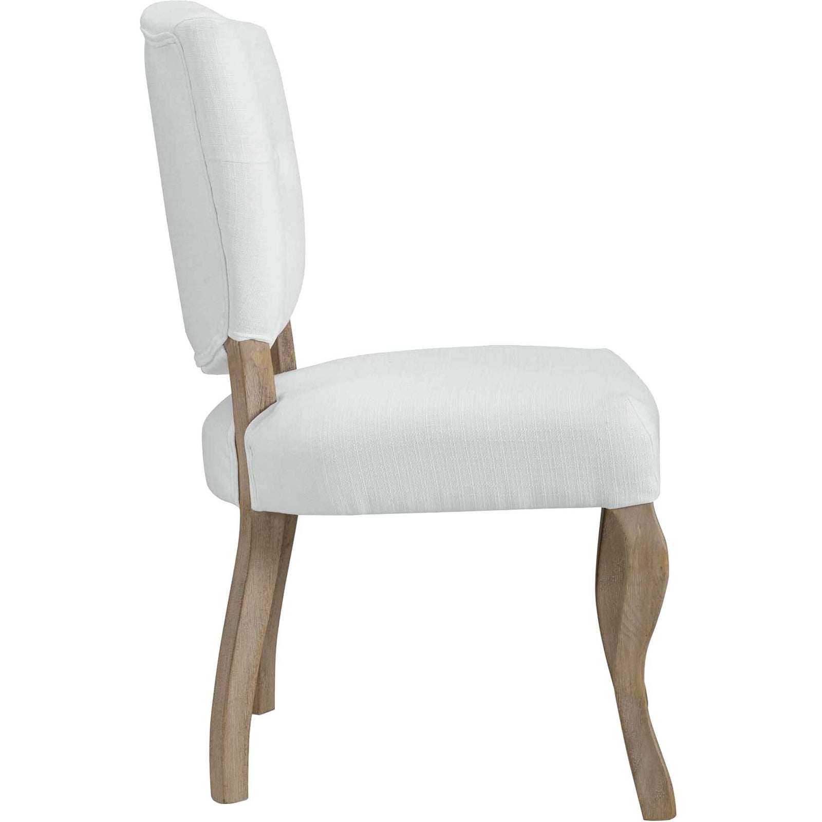 Angie Upholstered Dining Side Chair White