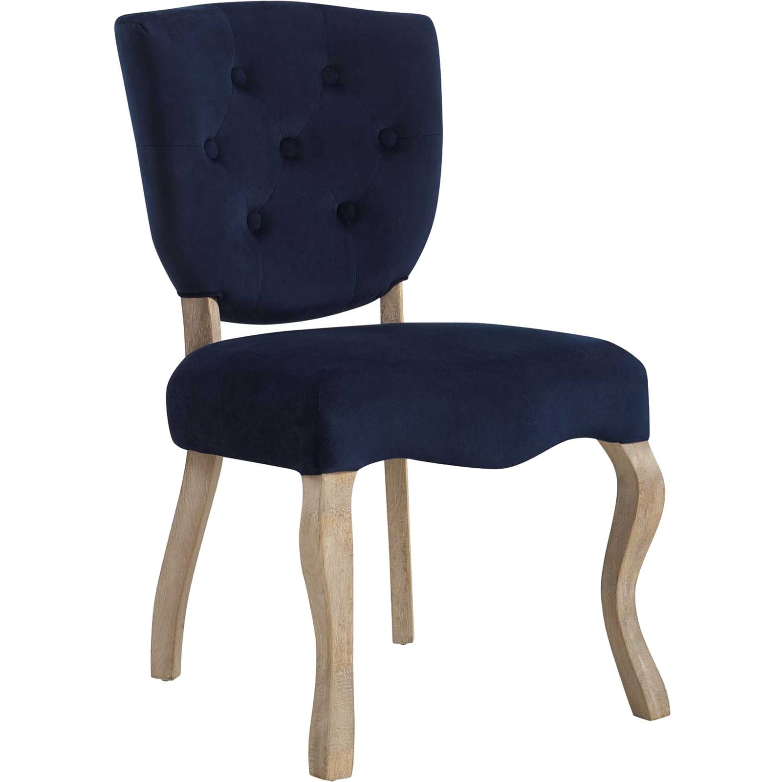 Angie Velvet Dining Side Chair Midnight Blue