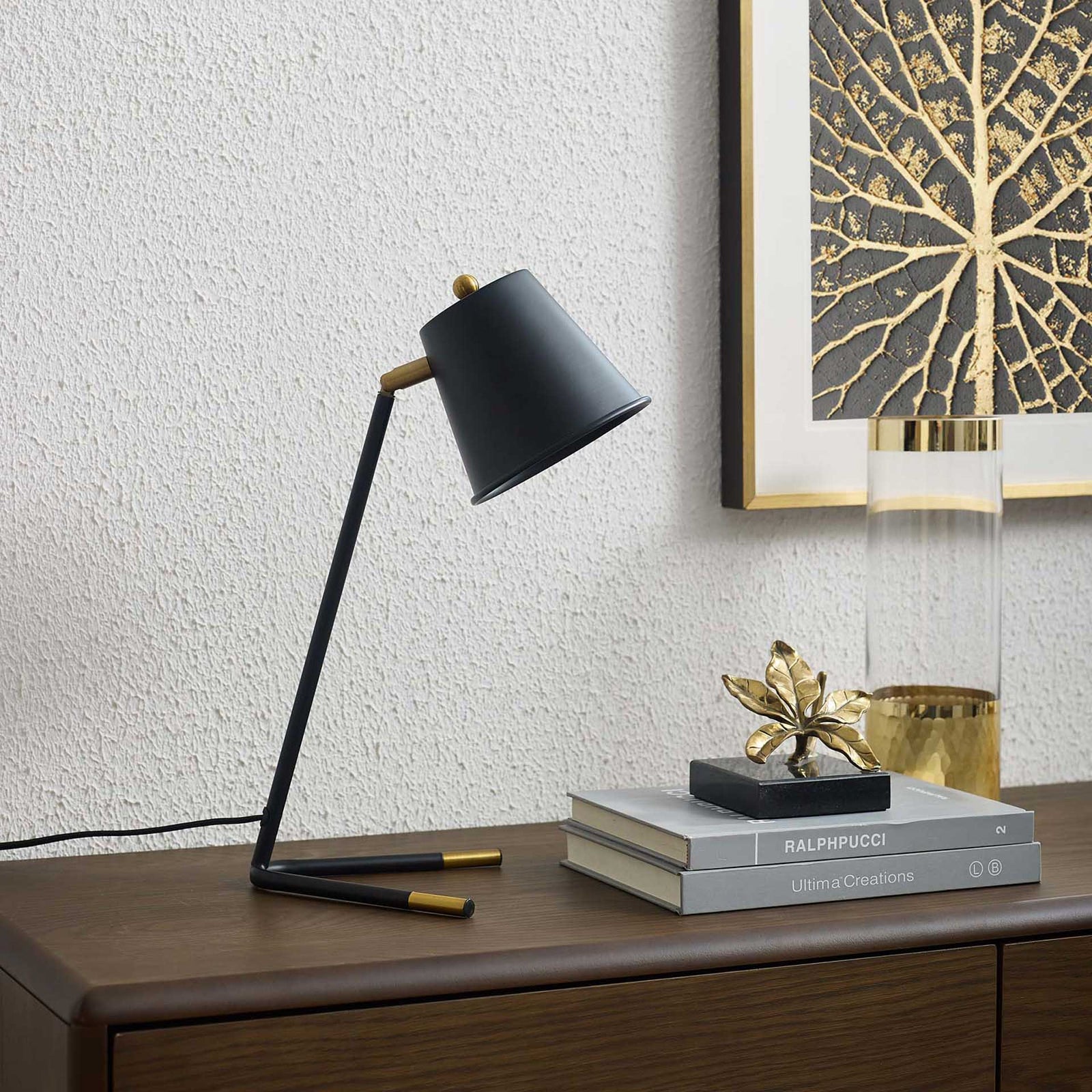 Delta Table Lamp Black