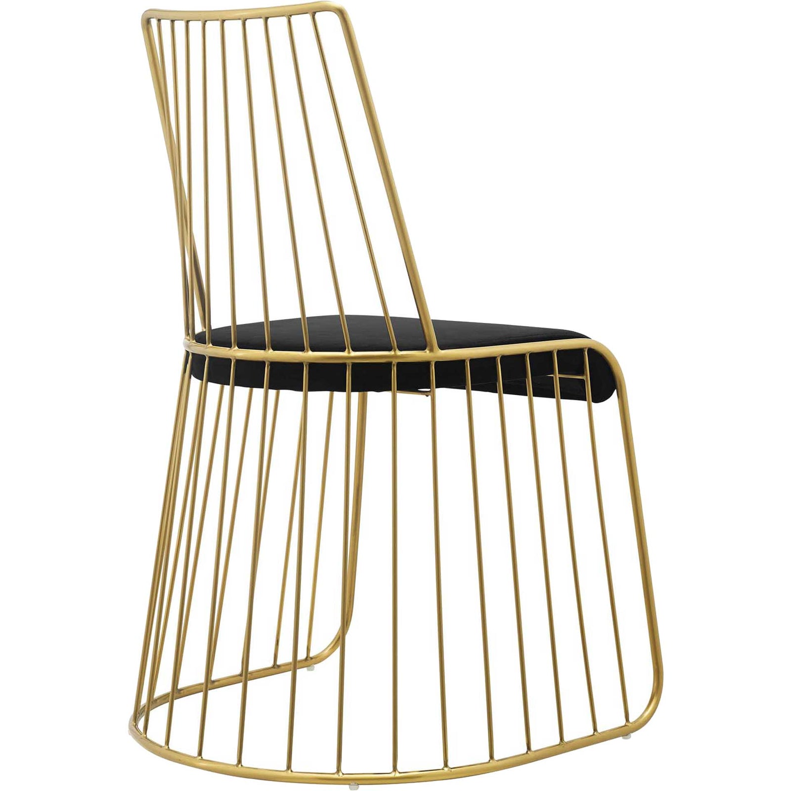 Ruth Velvet Dining Chair Gold/Black