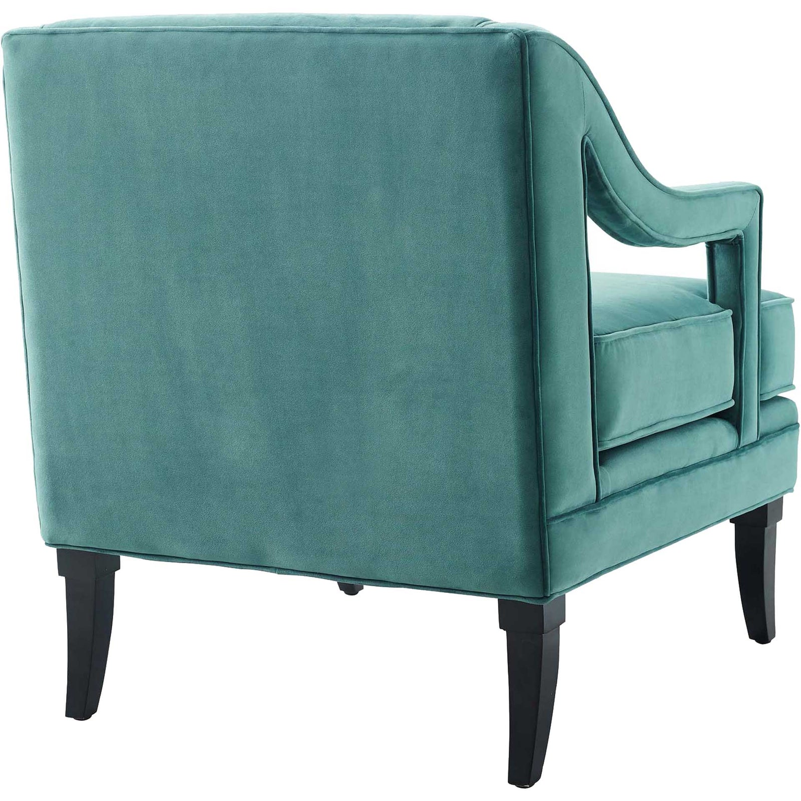 Cassandra Upholstered Velvet Armchair Teal