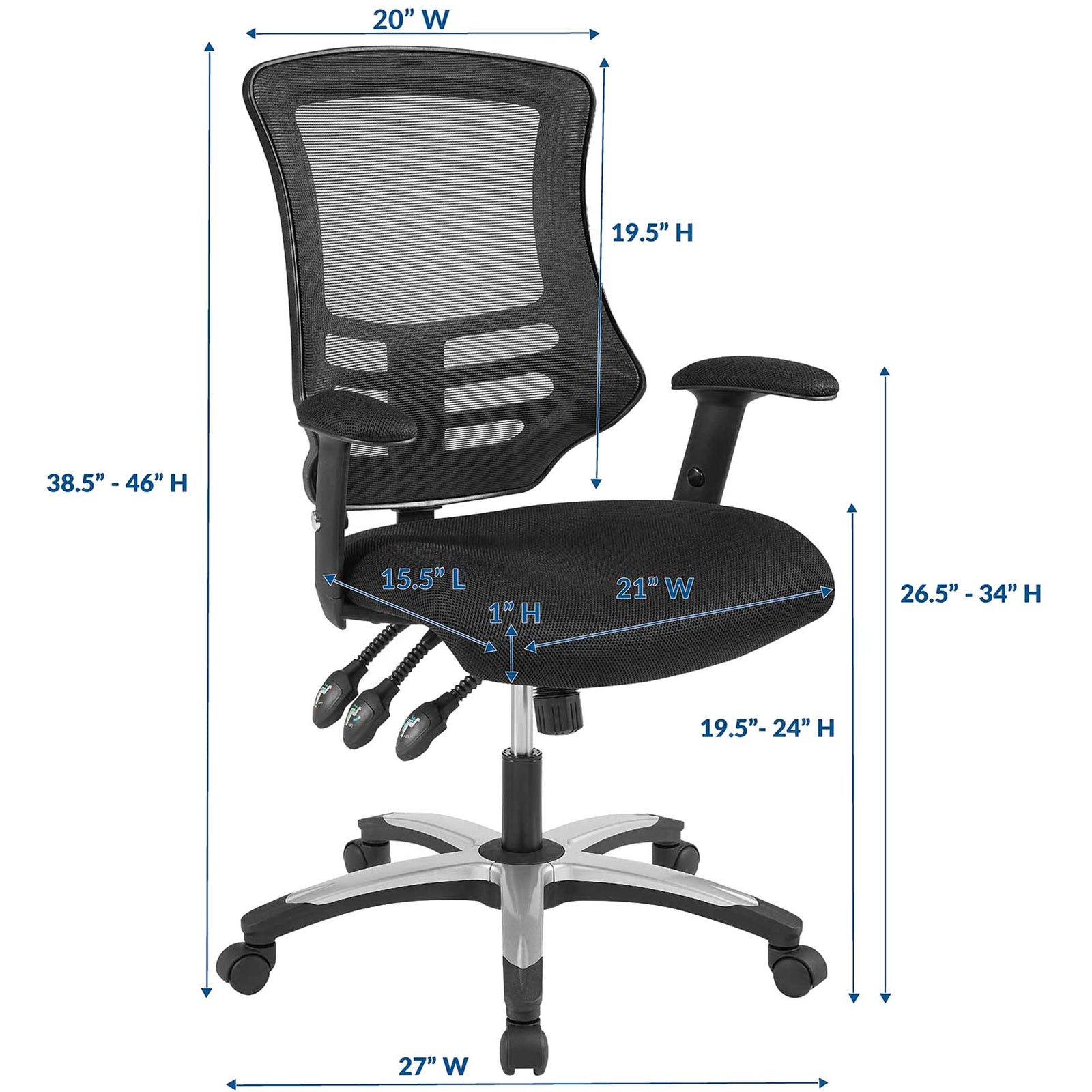 Christina Mesh Office Chair Black