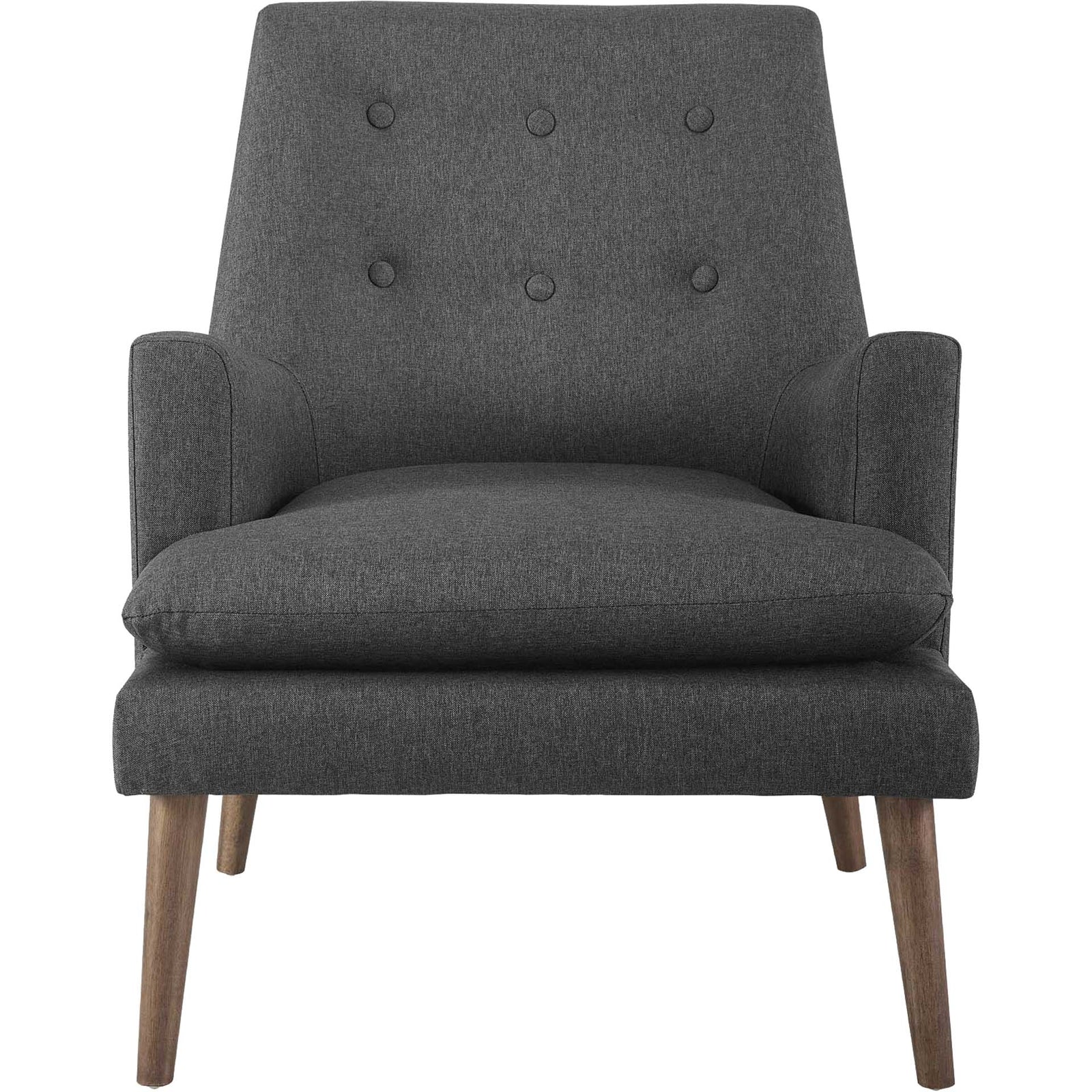 Lucas Upholstered Lounge Chair Gray