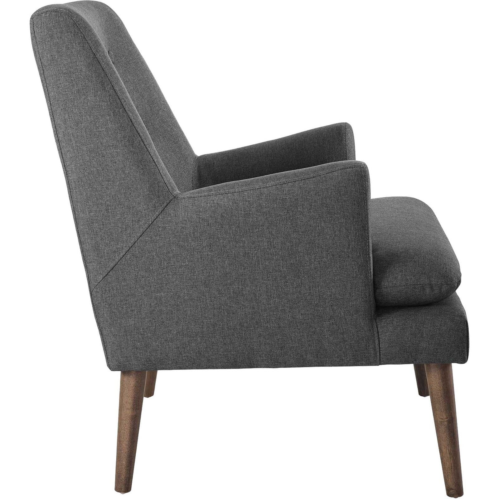 Lucas Upholstered Lounge Chair Gray