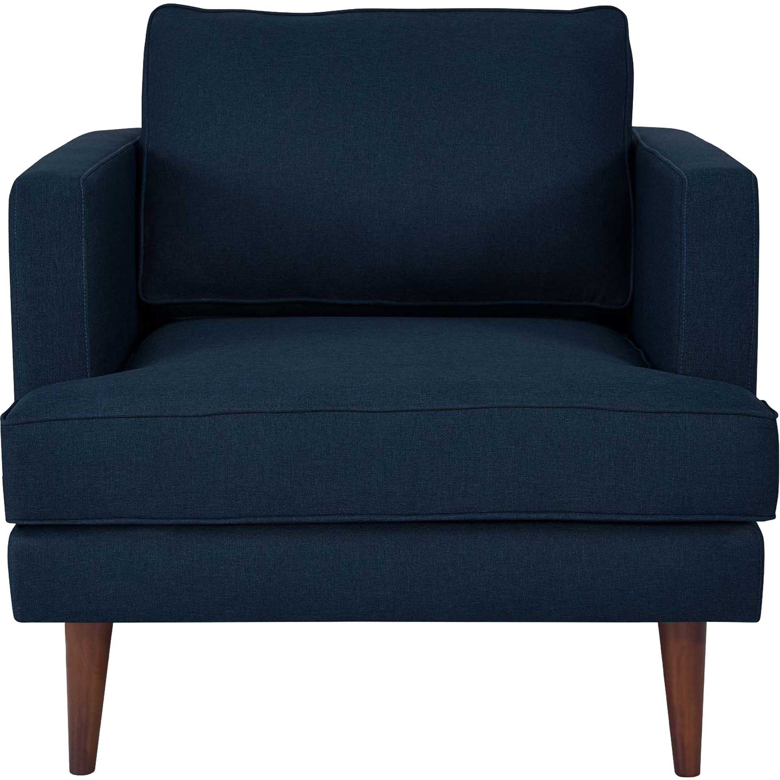 Aisley Upholstered Fabric Armchair Blue