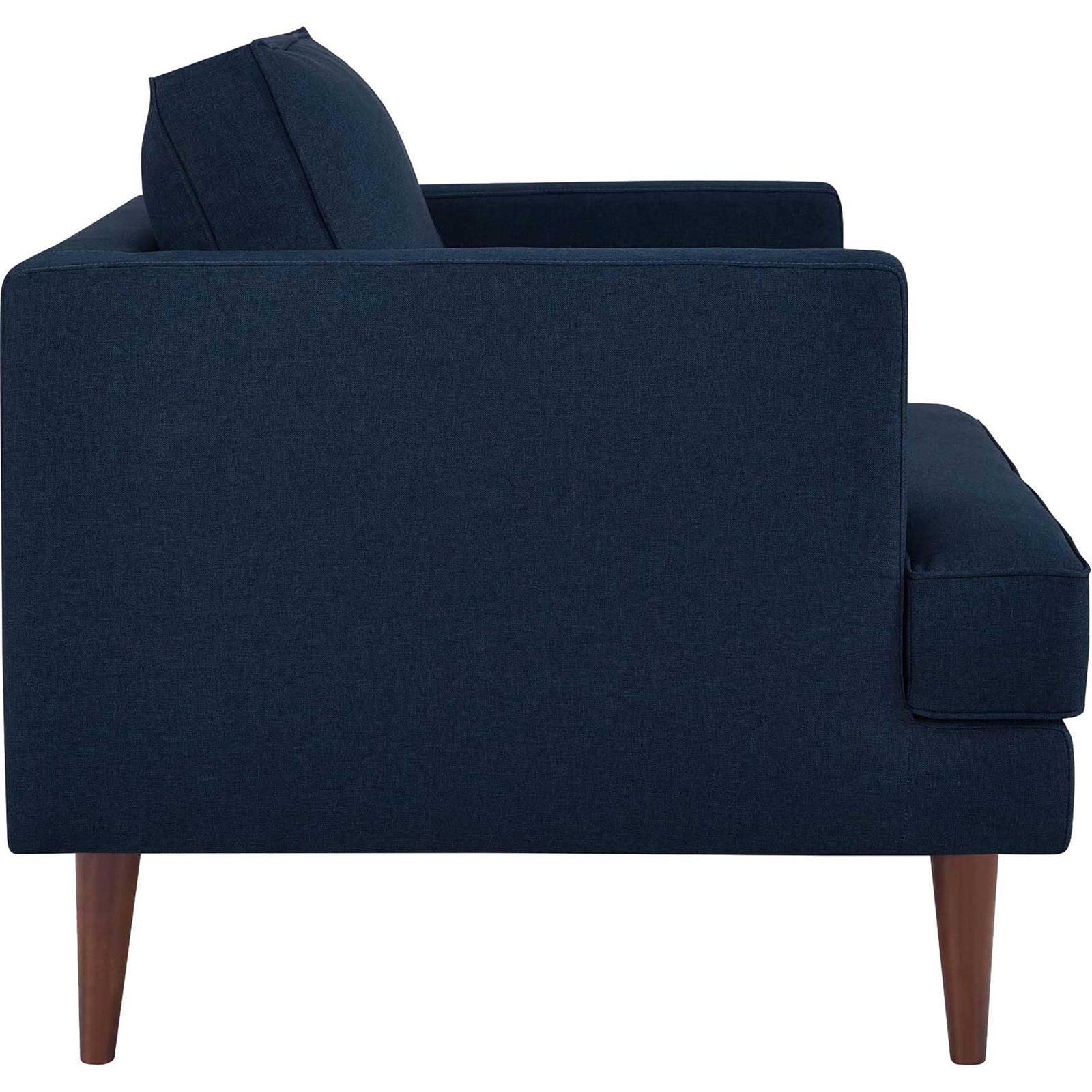 Aisley Upholstered Fabric Armchair Blue