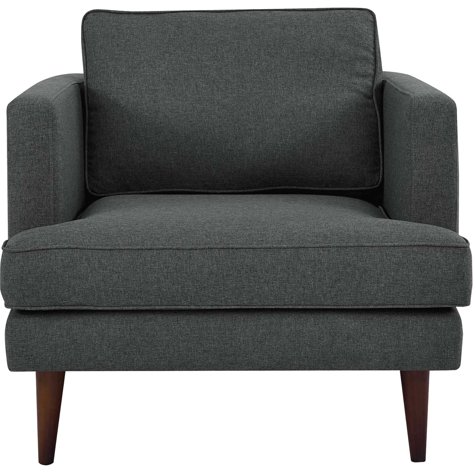 Aisley Upholstered Fabric Armchair Gray