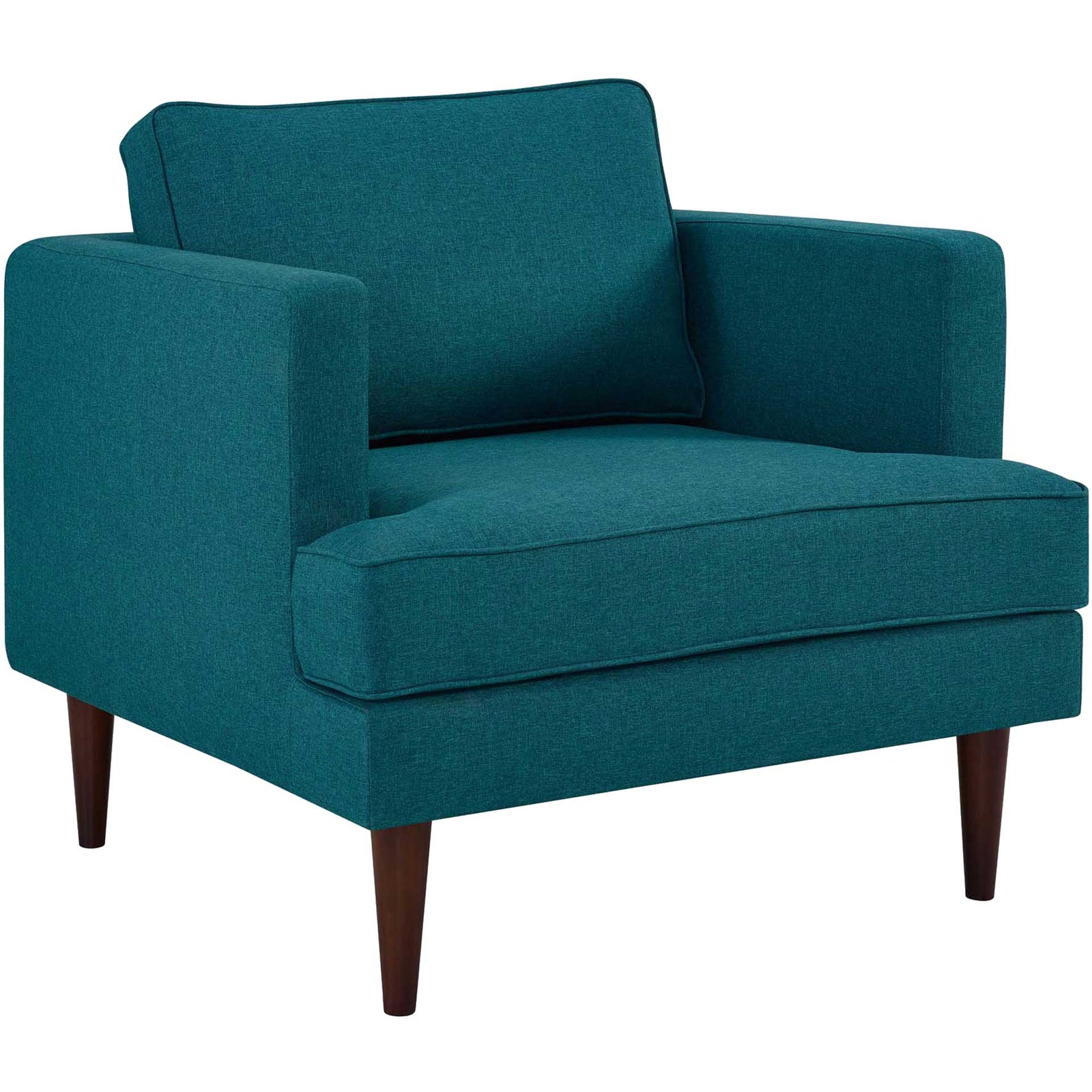 Aisley Upholstered Fabric Armchair Teal