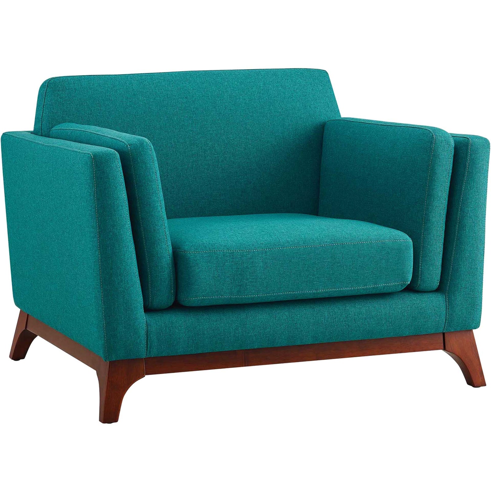 Casa Upholstered Fabric Armchair Teal