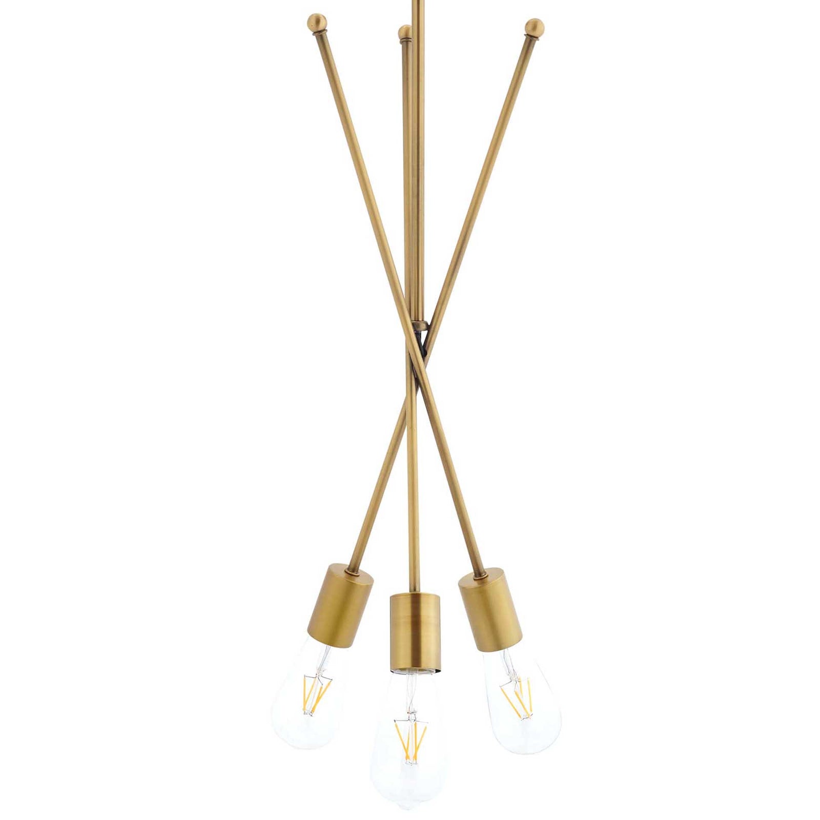 Saranac Brass Pendant Chandelier Brass Gold