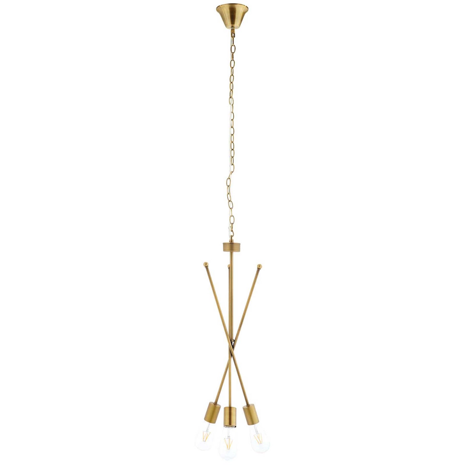 Saranac Brass Pendant Chandelier Brass Gold