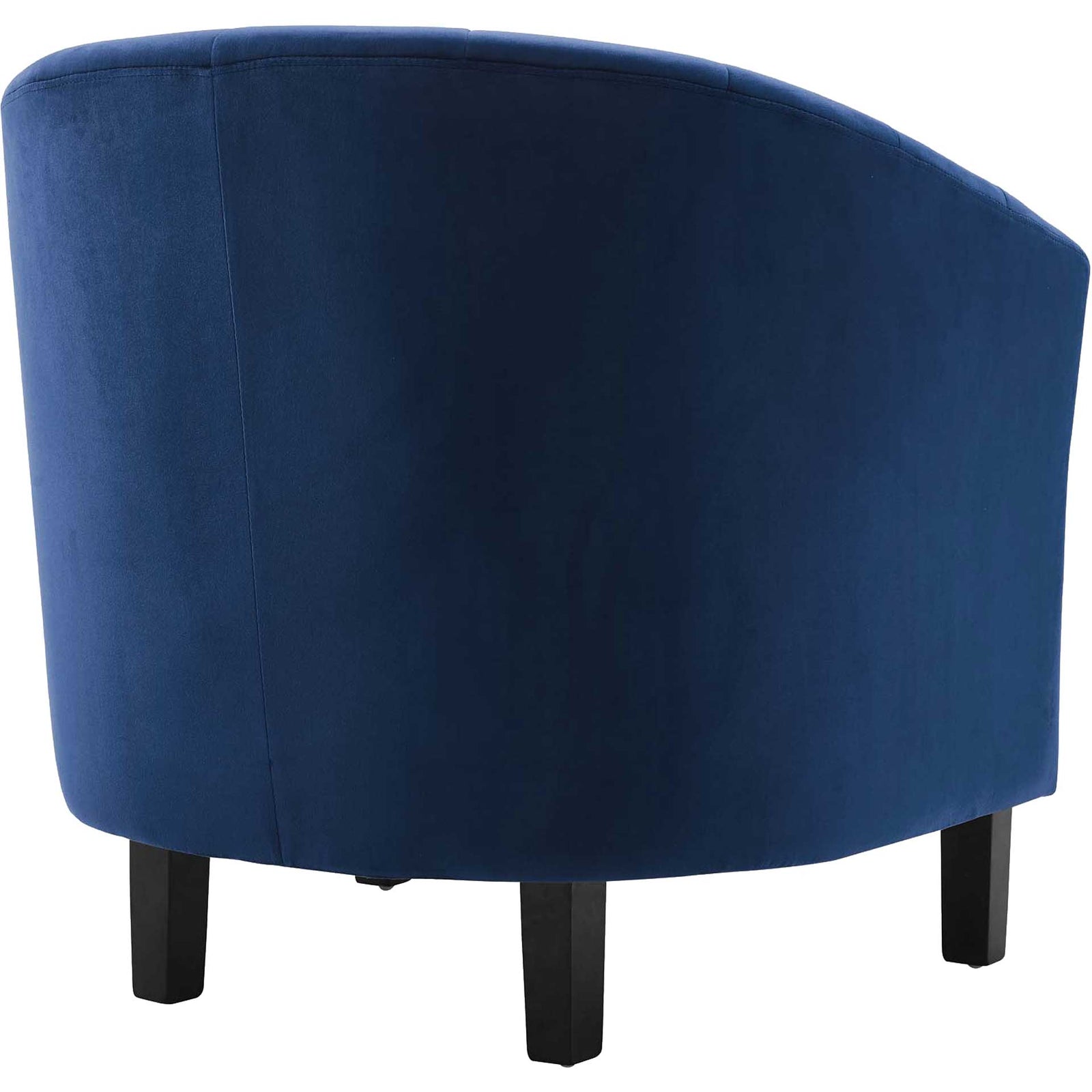 Paloma Channel Tufted Velvet Armchair Navy