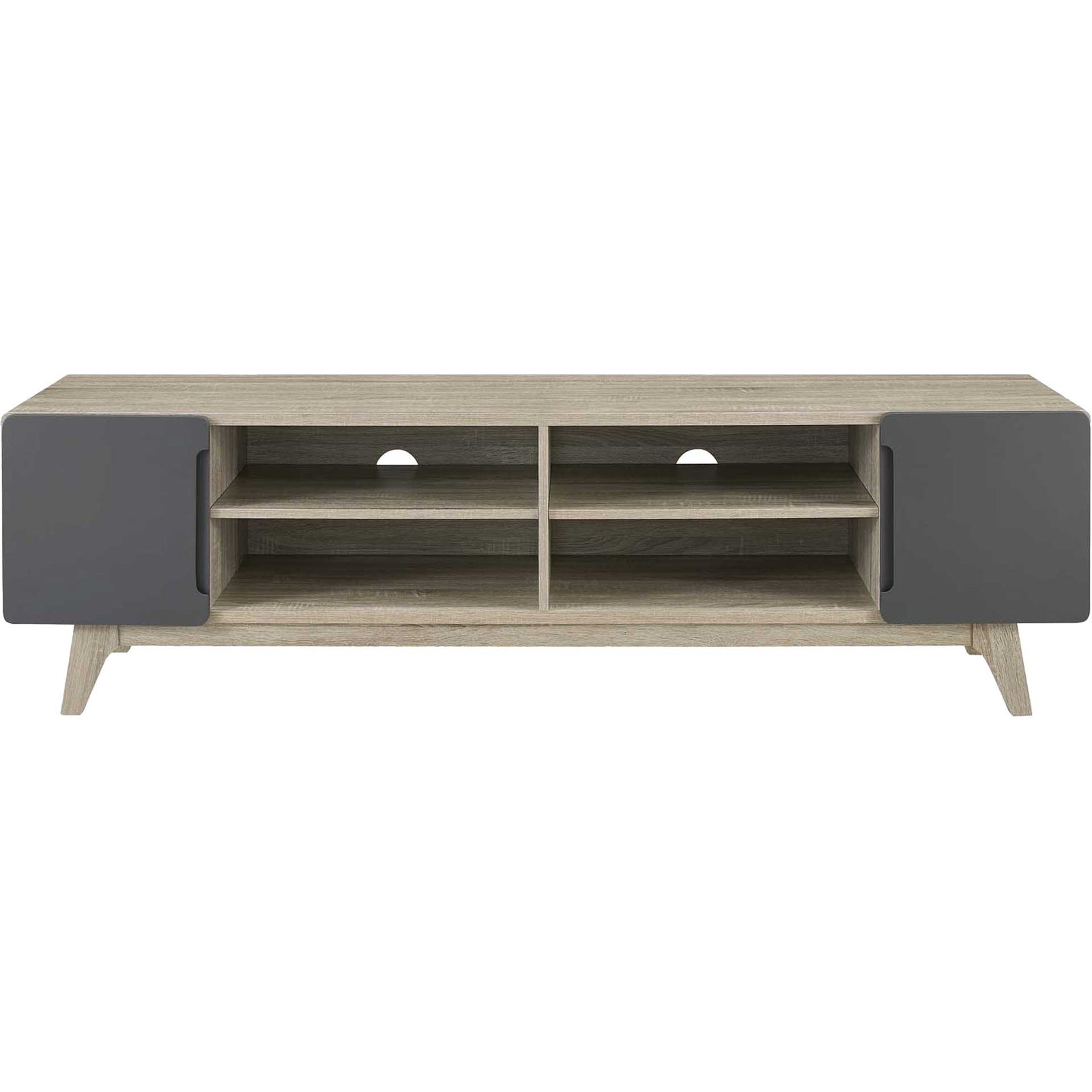 Titus Wood TV Stand Natural Gray