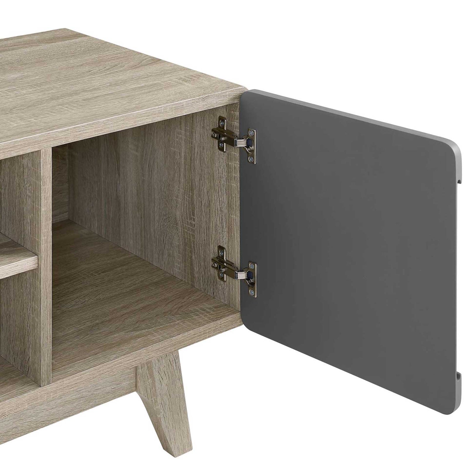 Titus Wood TV Stand Natural Gray