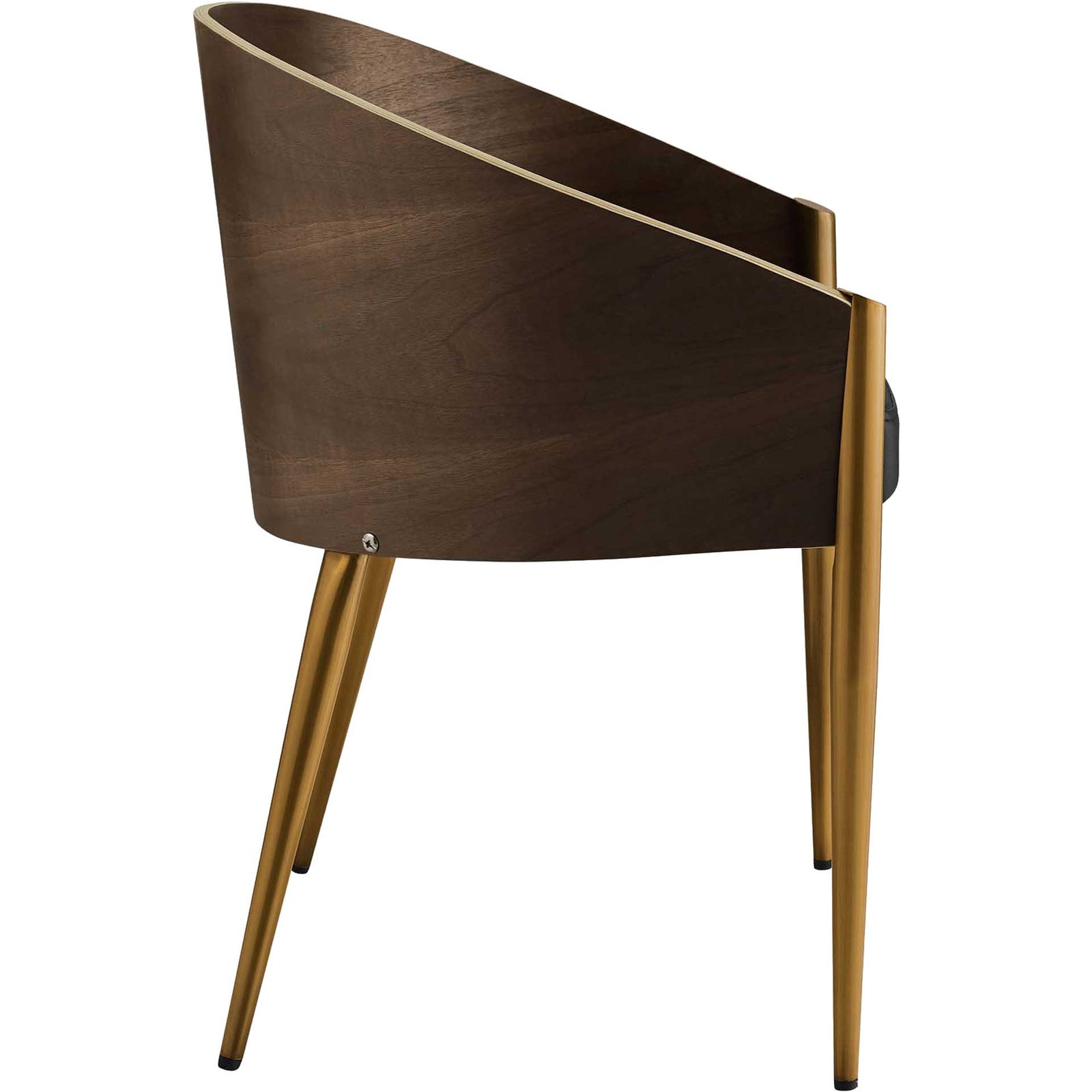 Costa Faux Leather Dining Armchair Gold