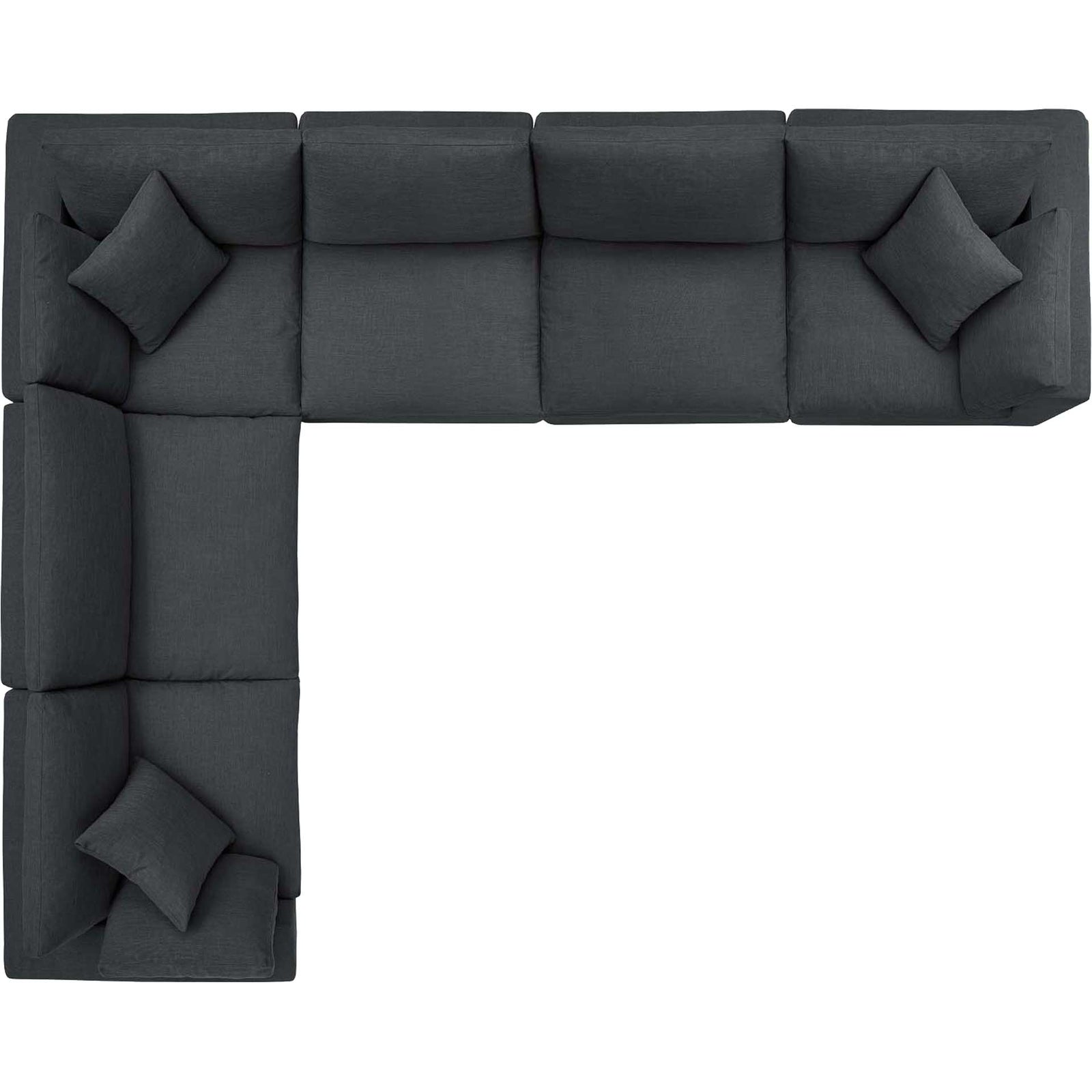 Carmen 6 Piece Modular Sectional Sofa Gray