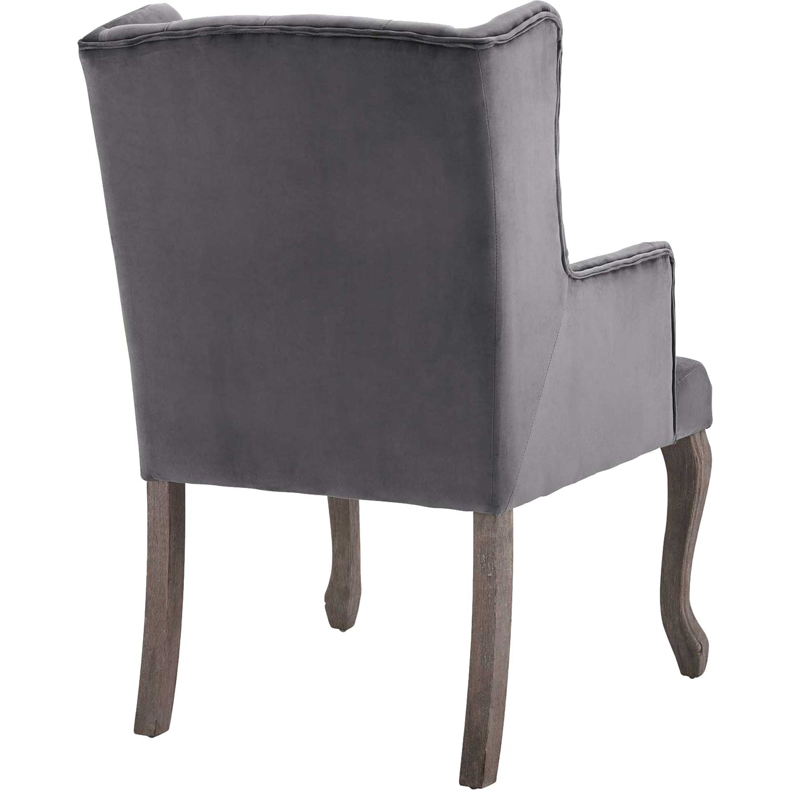Remy Velvet Armchair Gray