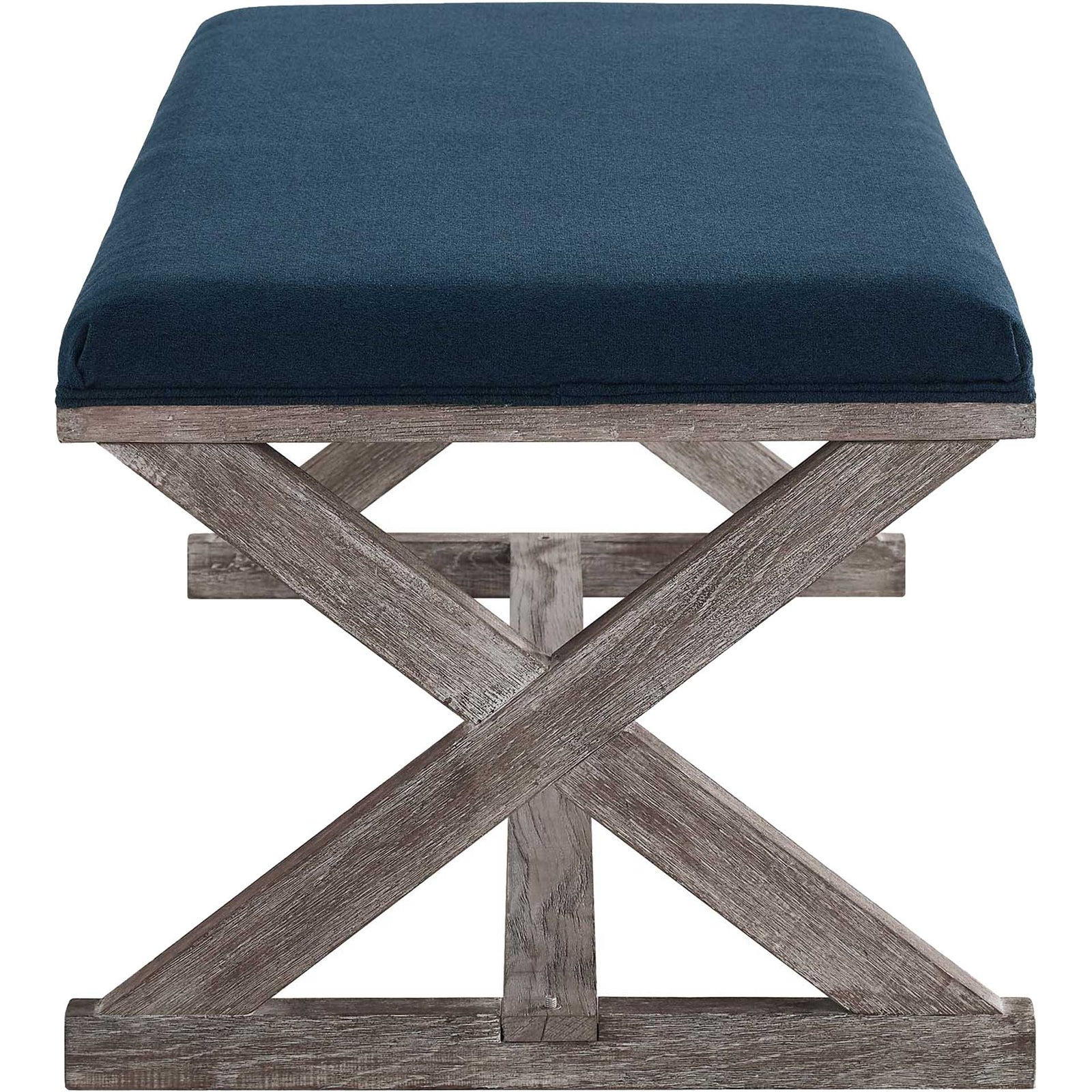 Park X-Brace Fabric Bench Navy