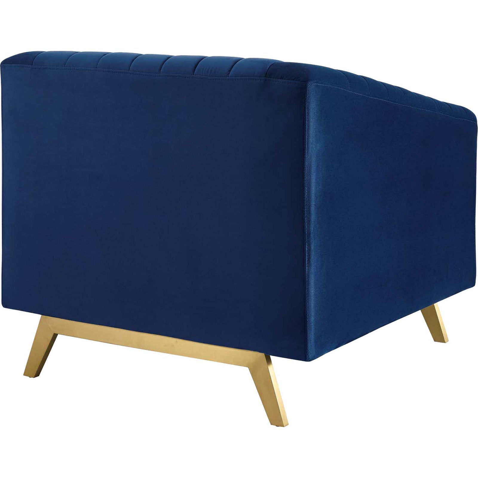Vanessa Velvet Armchair Navy