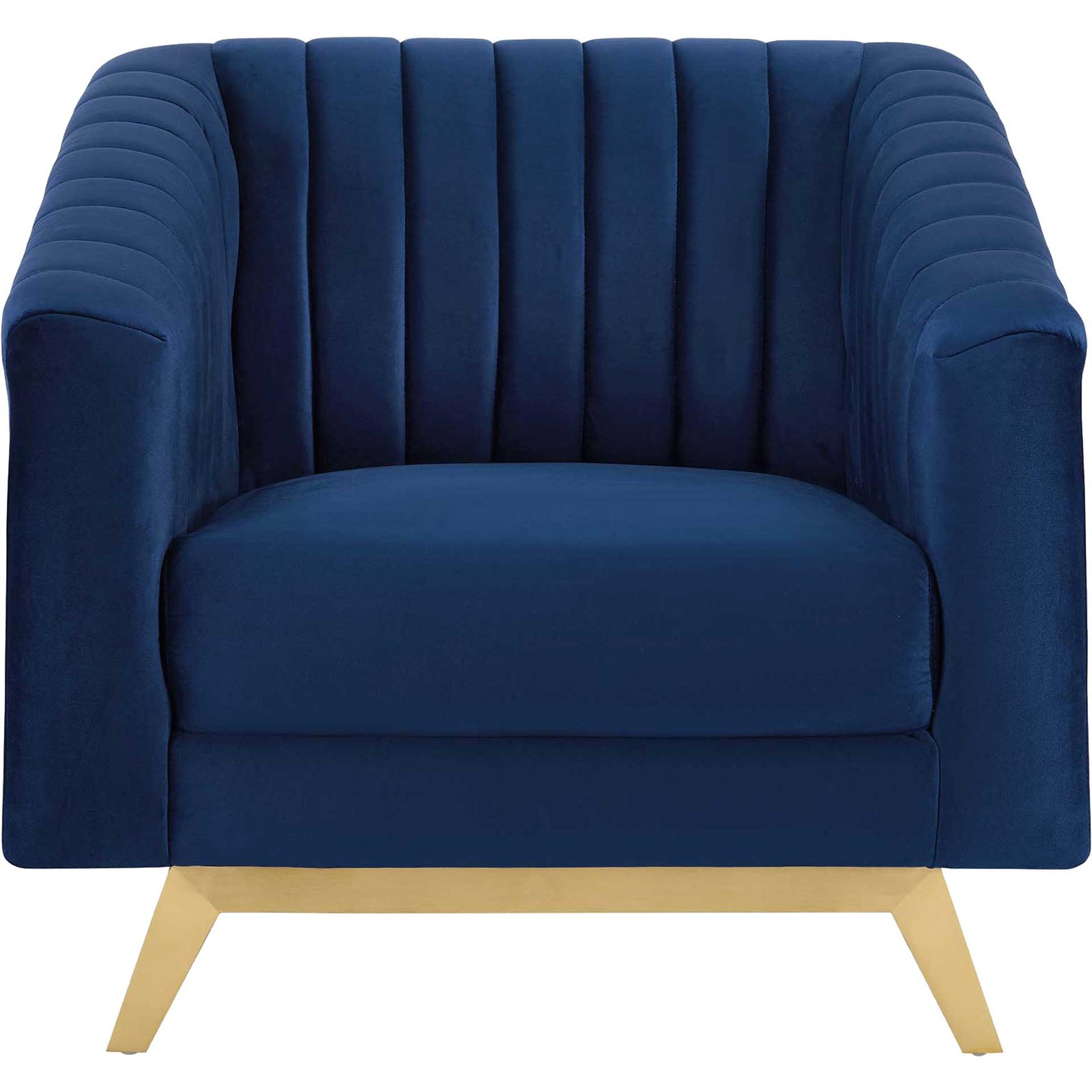 Vanessa Velvet Armchair Navy