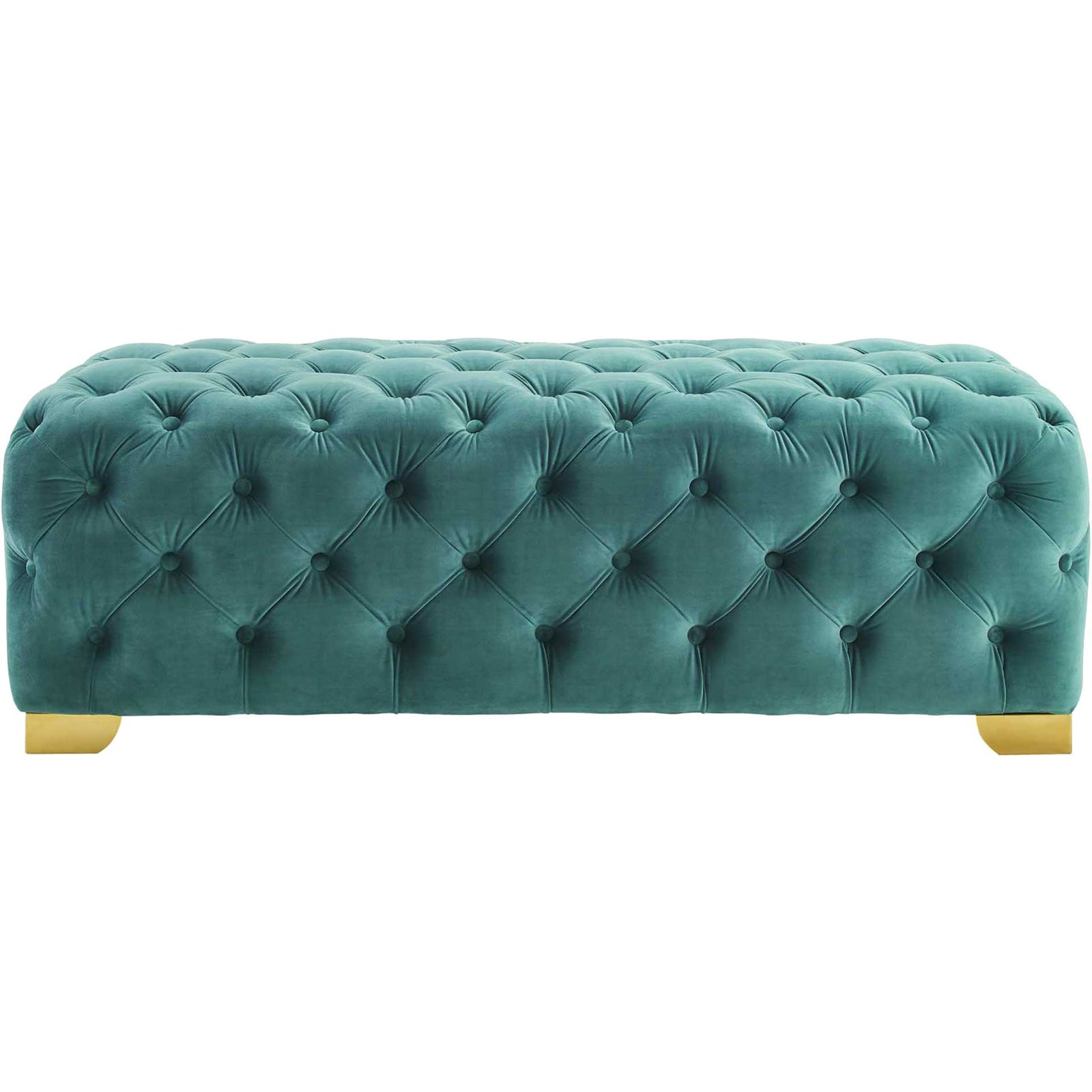 Sarah Velvet Bench Teal