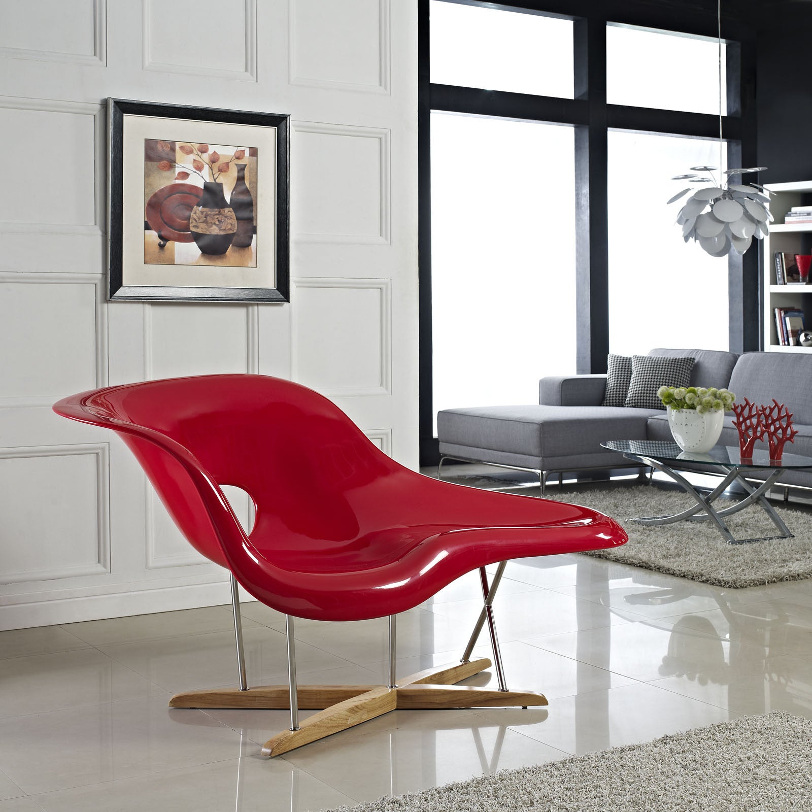 Aero Chaise Red
