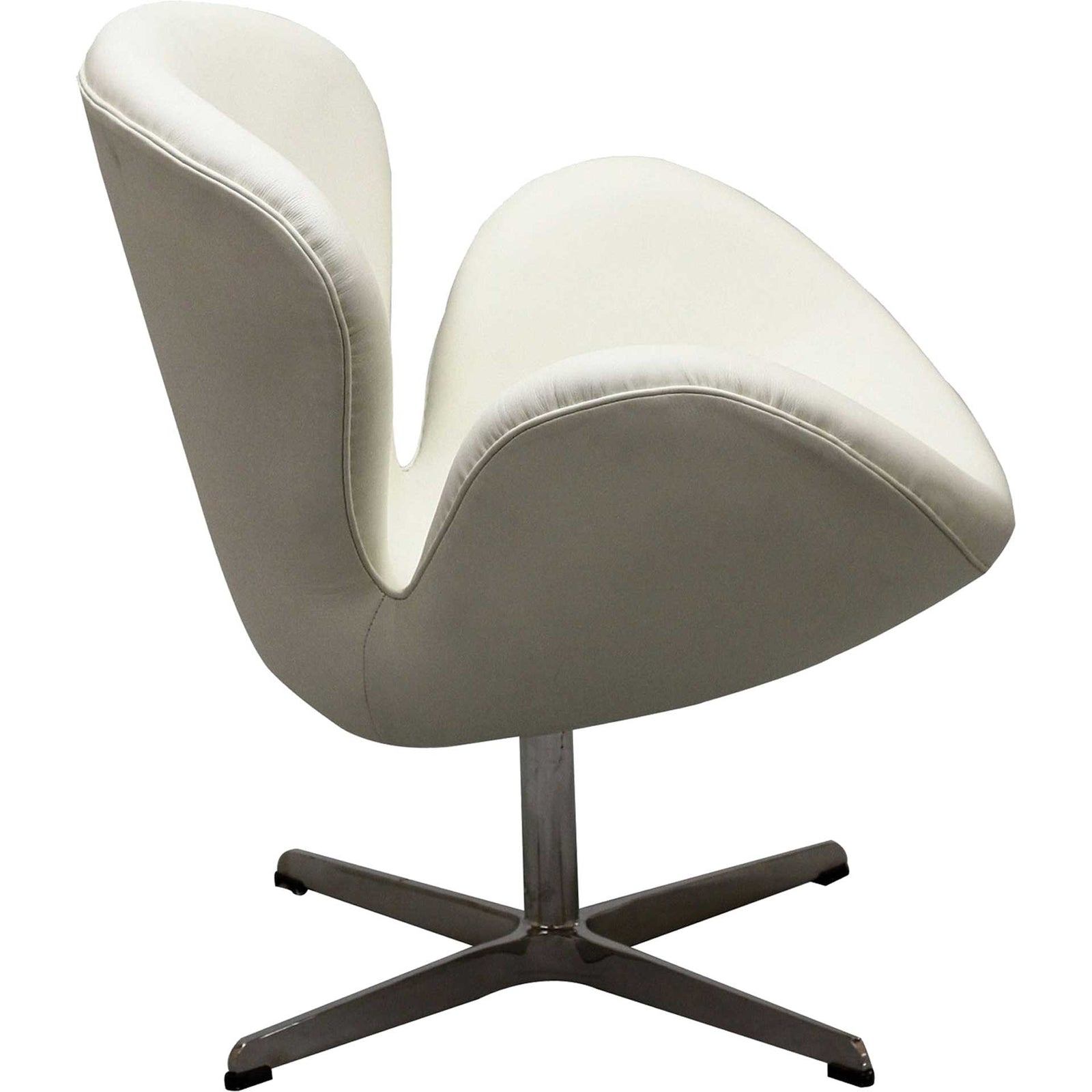 Wind Leather Lounge Chair White