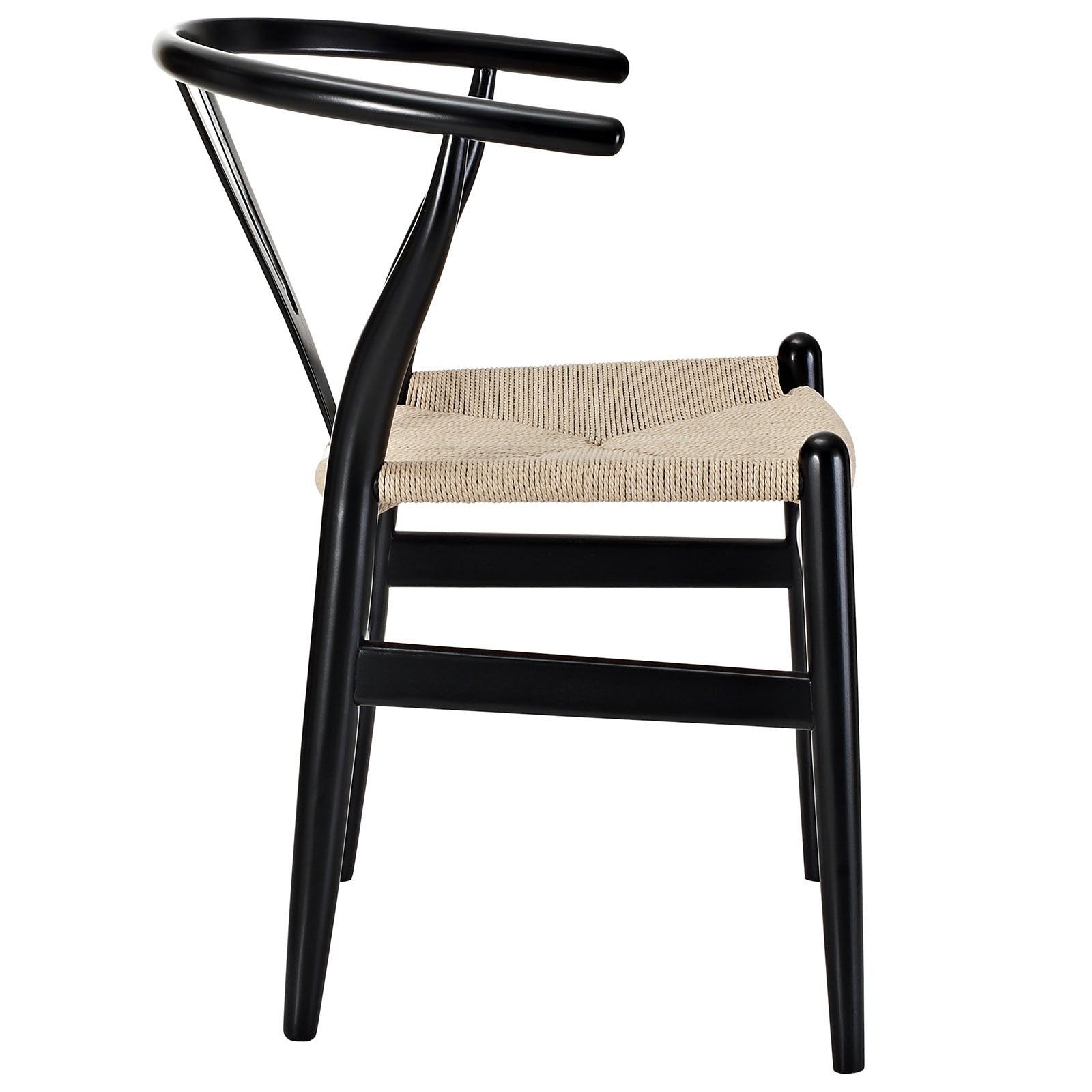 Amelot Wood Armchair Black