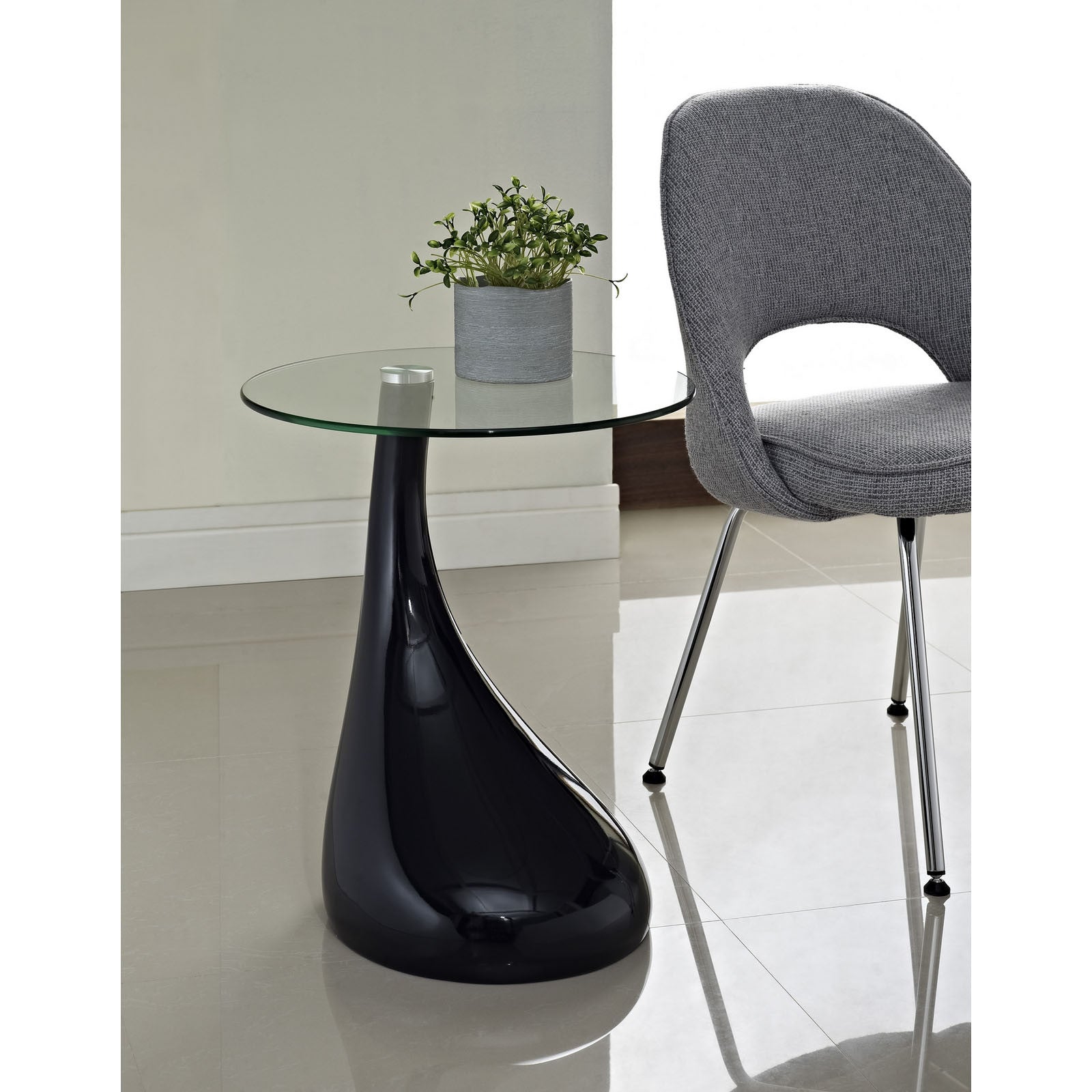 Tear Side Table Black