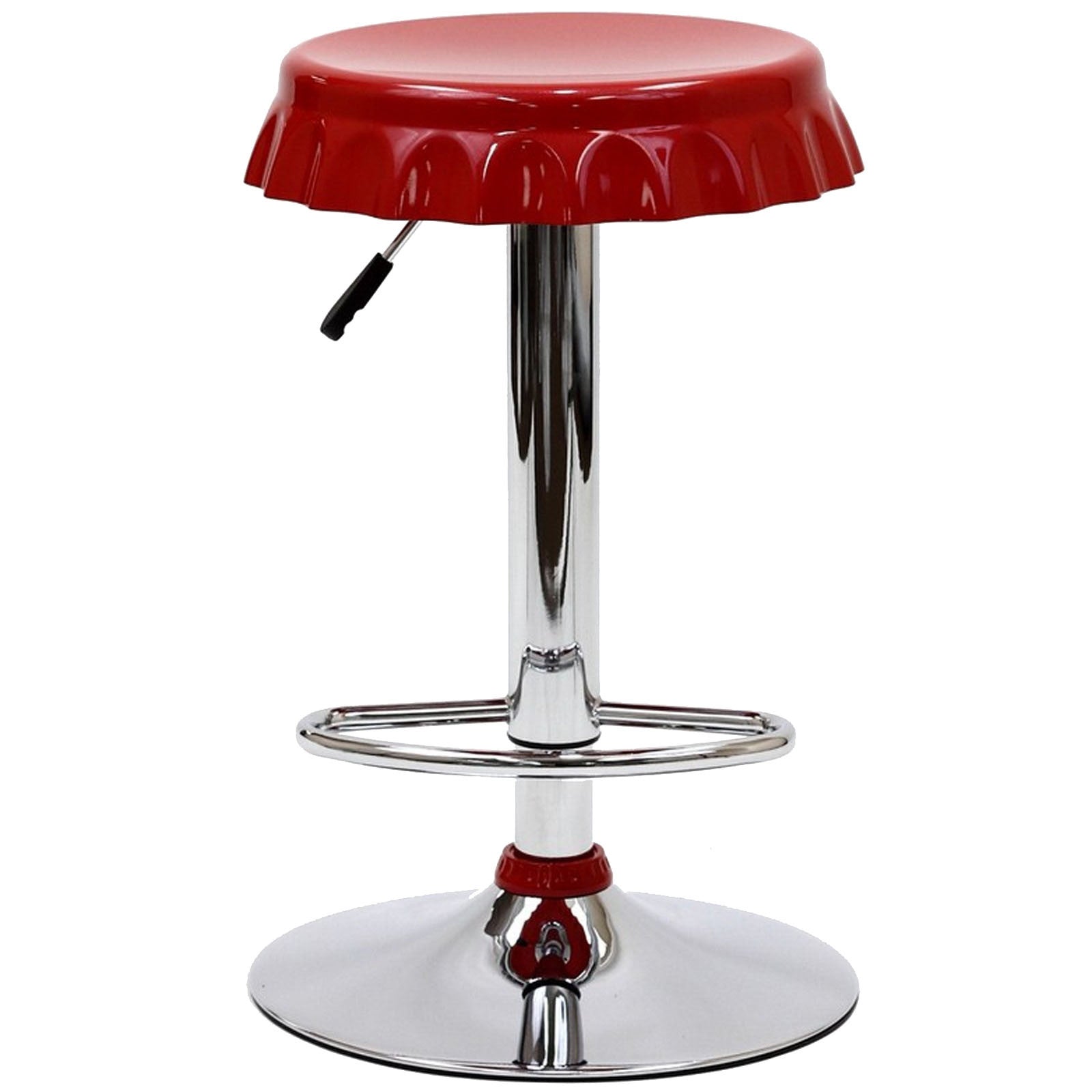 Cap Bar Stool Red