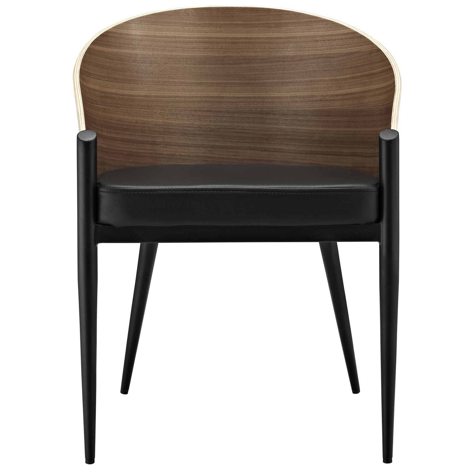 Costa Faux Leather Dining Armchair Walnut