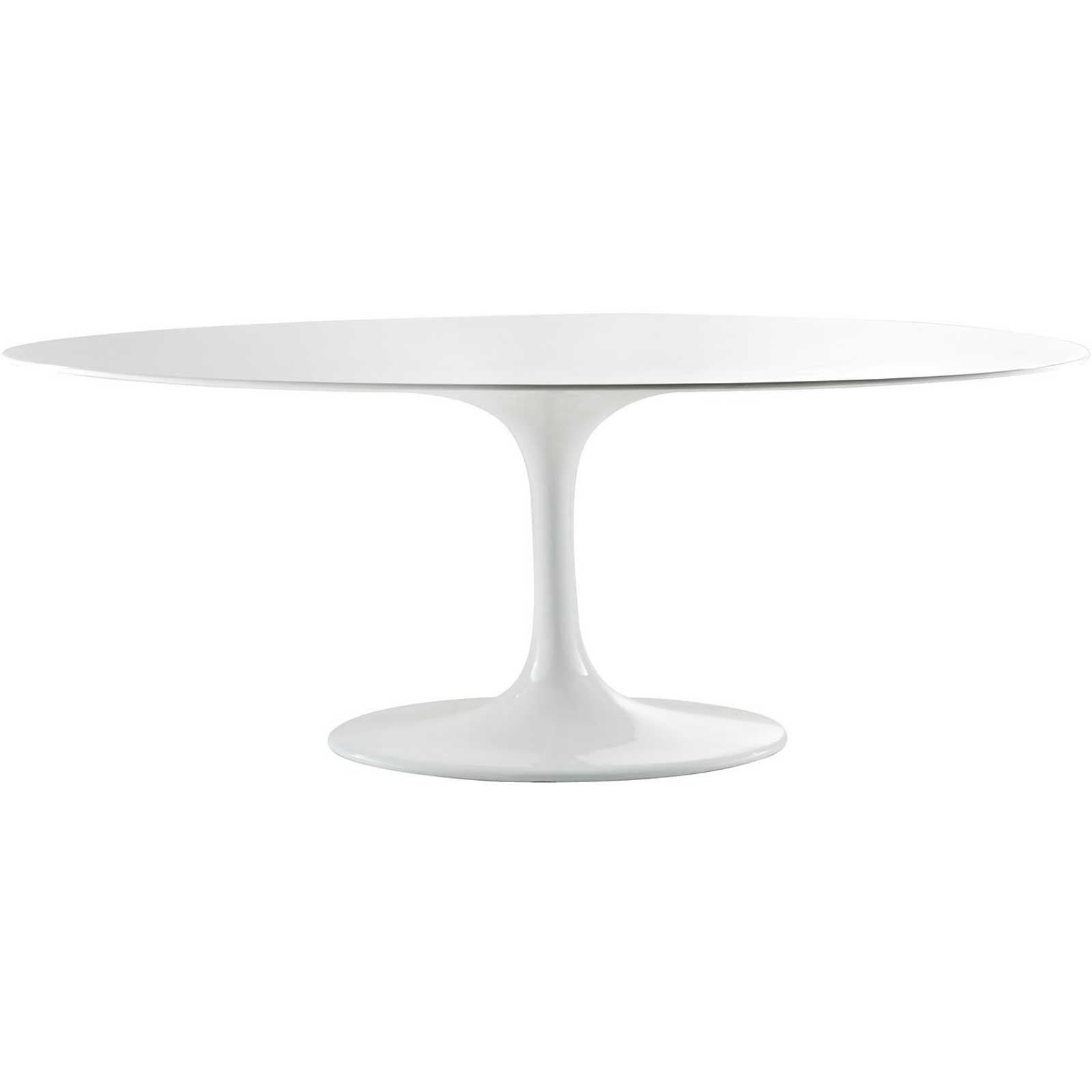 Lore 78" Fiberglass Dining Table White