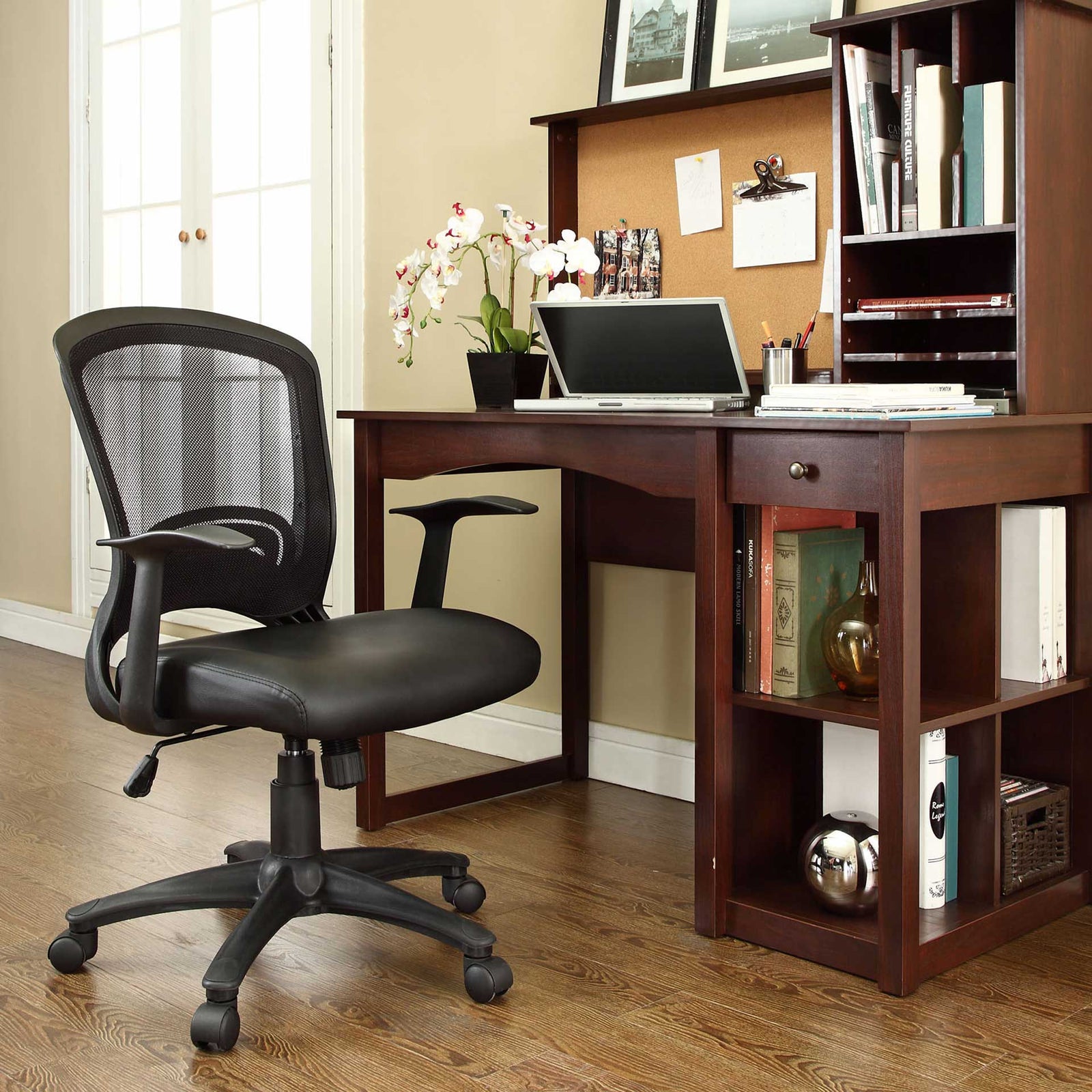 Partridge Vinyl Office Chair Black