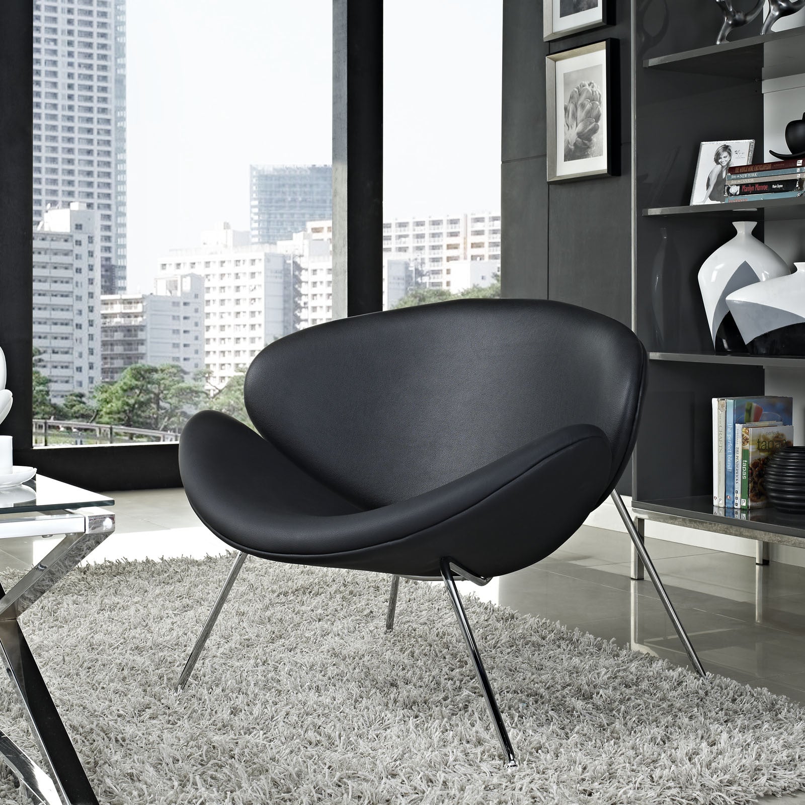 Nora Lounge Chair Black