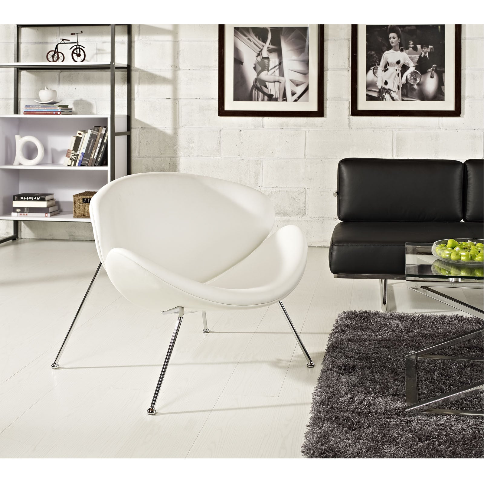 Nora Lounge Chair White
