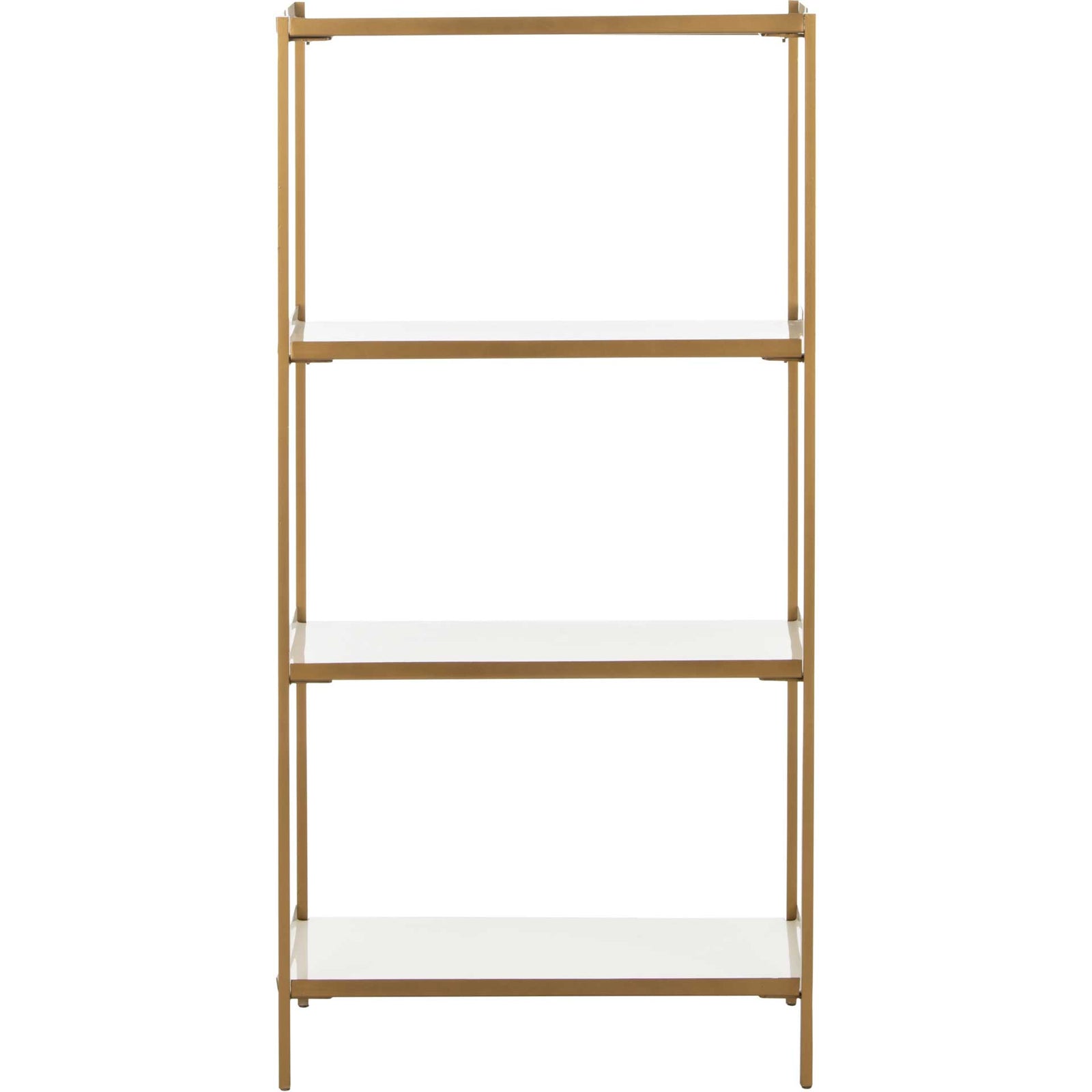 Darby 4 Tier Etagere White/Brass