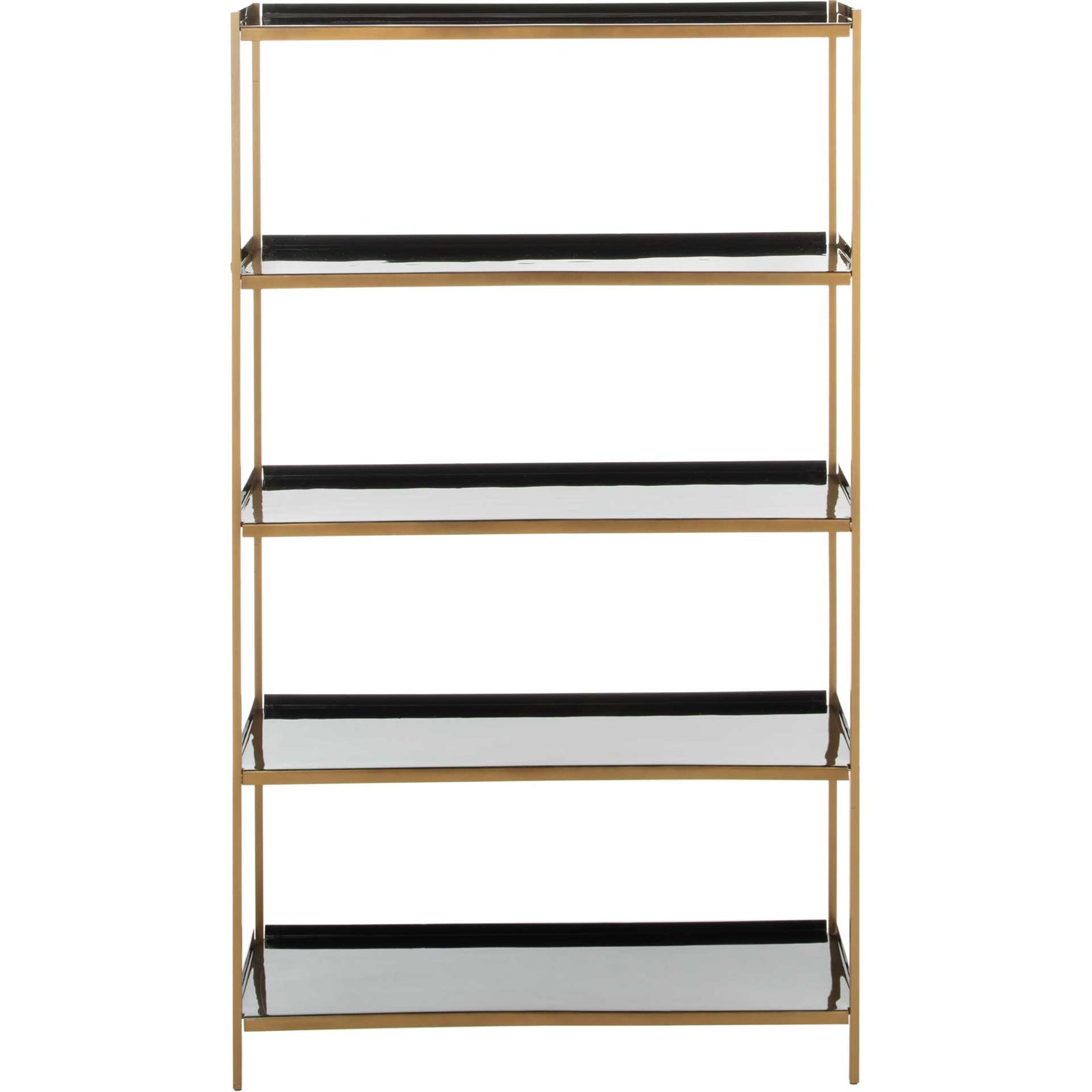 Judson 5 Tier Etagere Black/Brass
