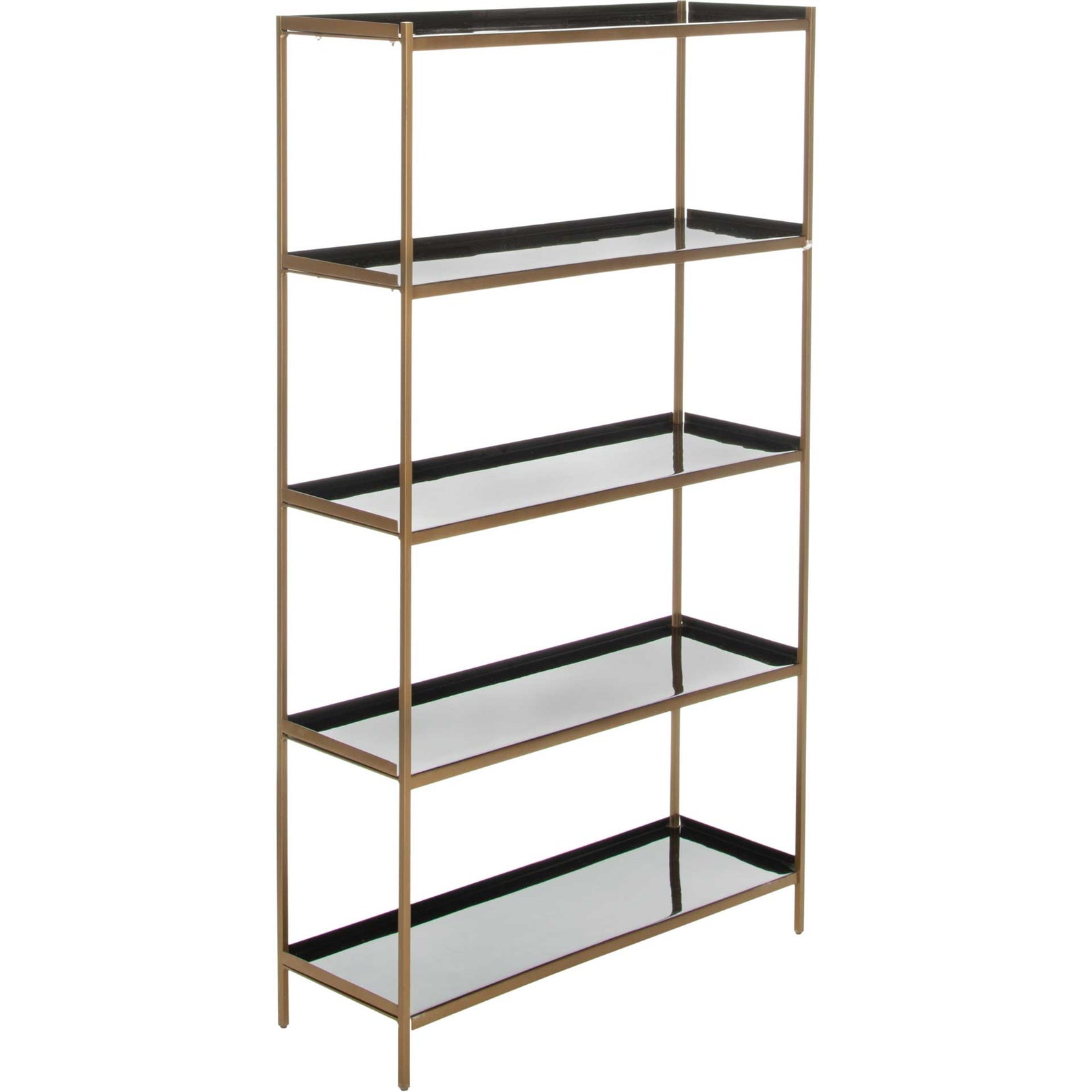 Judson 5 Tier Etagere Black/Brass