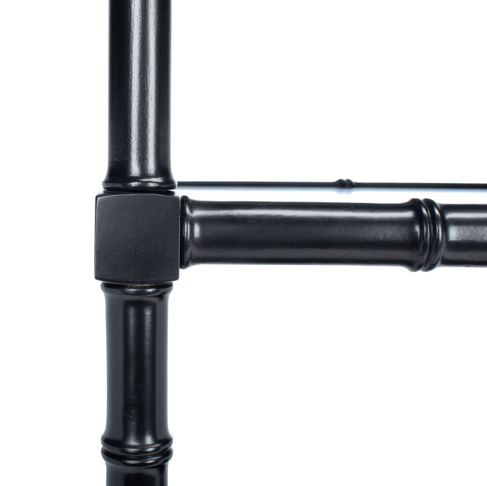 Eban Modern Coastal 4 Tier Etagere Black