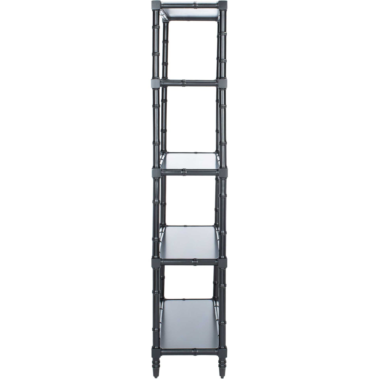 Eban Modern Coastal 4 Tier Etagere Black